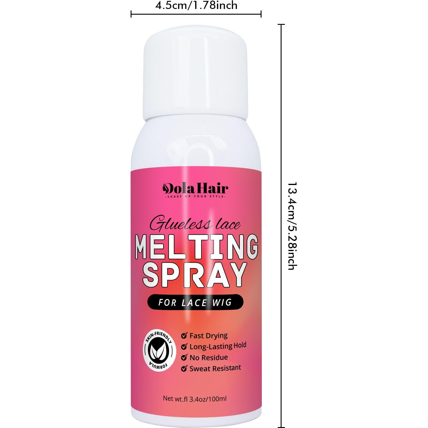 Dolahair Lace Glue Kit Lace Tint Mousse Wig Glue Kit Complete Set Lace Front Kit Wig Installation Kit Wig Melting Kit Melting Spray For Lace Wig Melt Wig Essentials (Medium Brown)