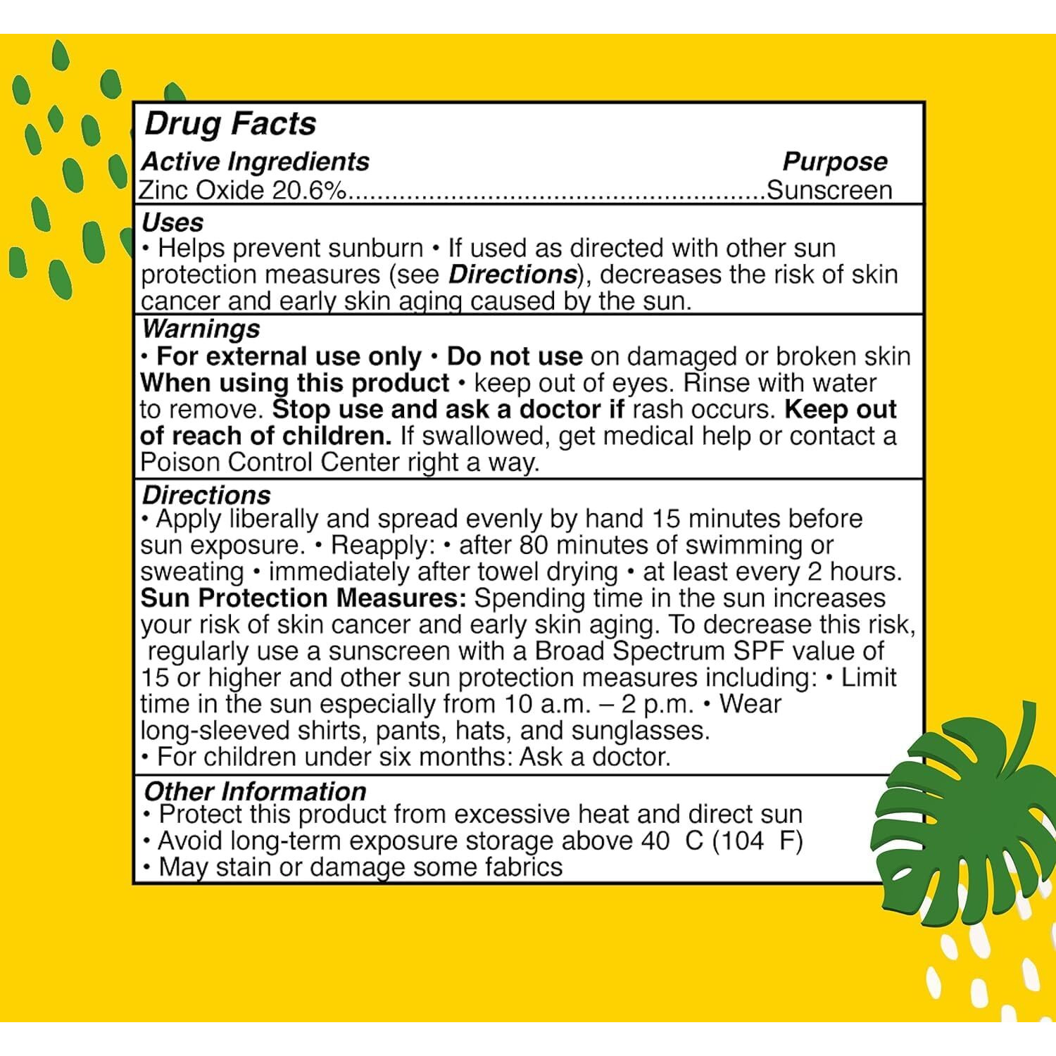 Hello Bello Spf 50 Face + Body Sunscreen Stick  1Oz