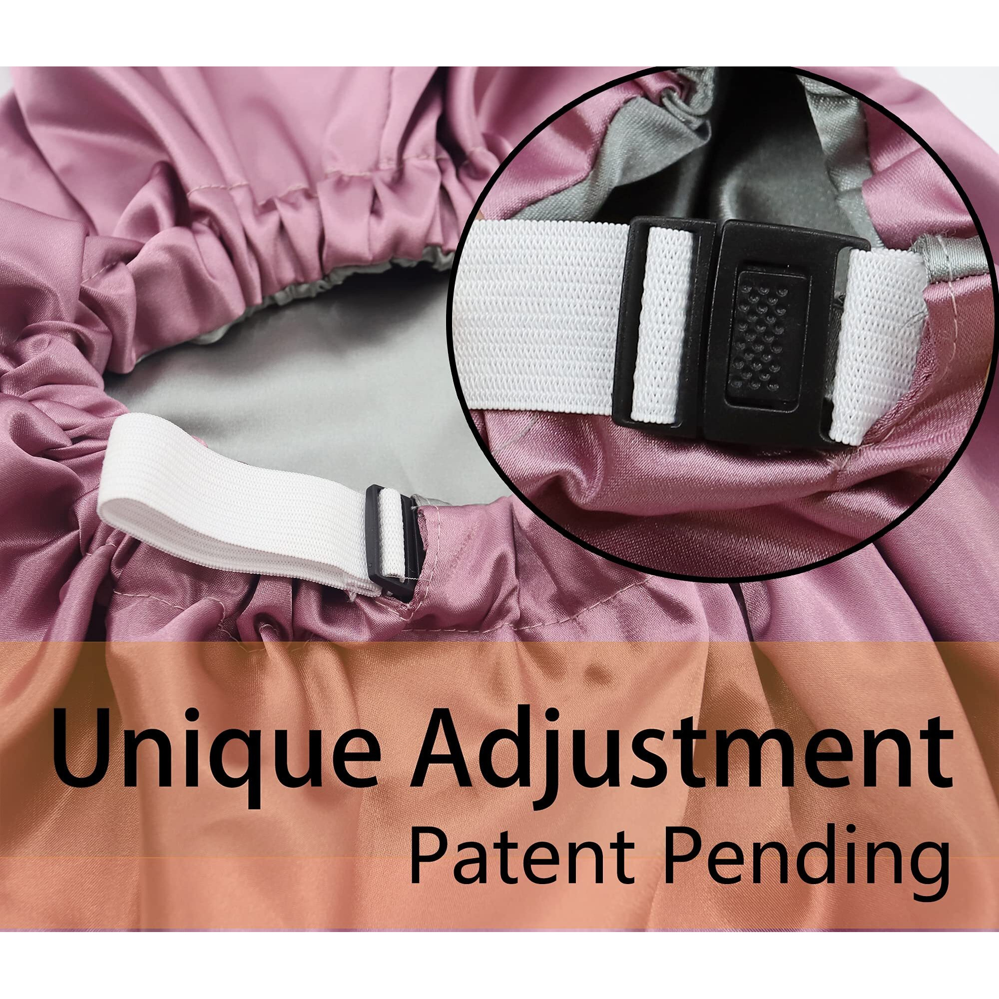 Saymre Satin Bonnet Silky Sleep Cap Adjustable Hair Bonnet For Braids Curly Hair (Long Size  Long Champagne)