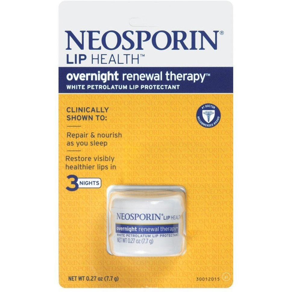 Neosporin Overnight Lip Health Renewal Therapy 0.27 Ounce Jar (8Ml) (6 Pack)
