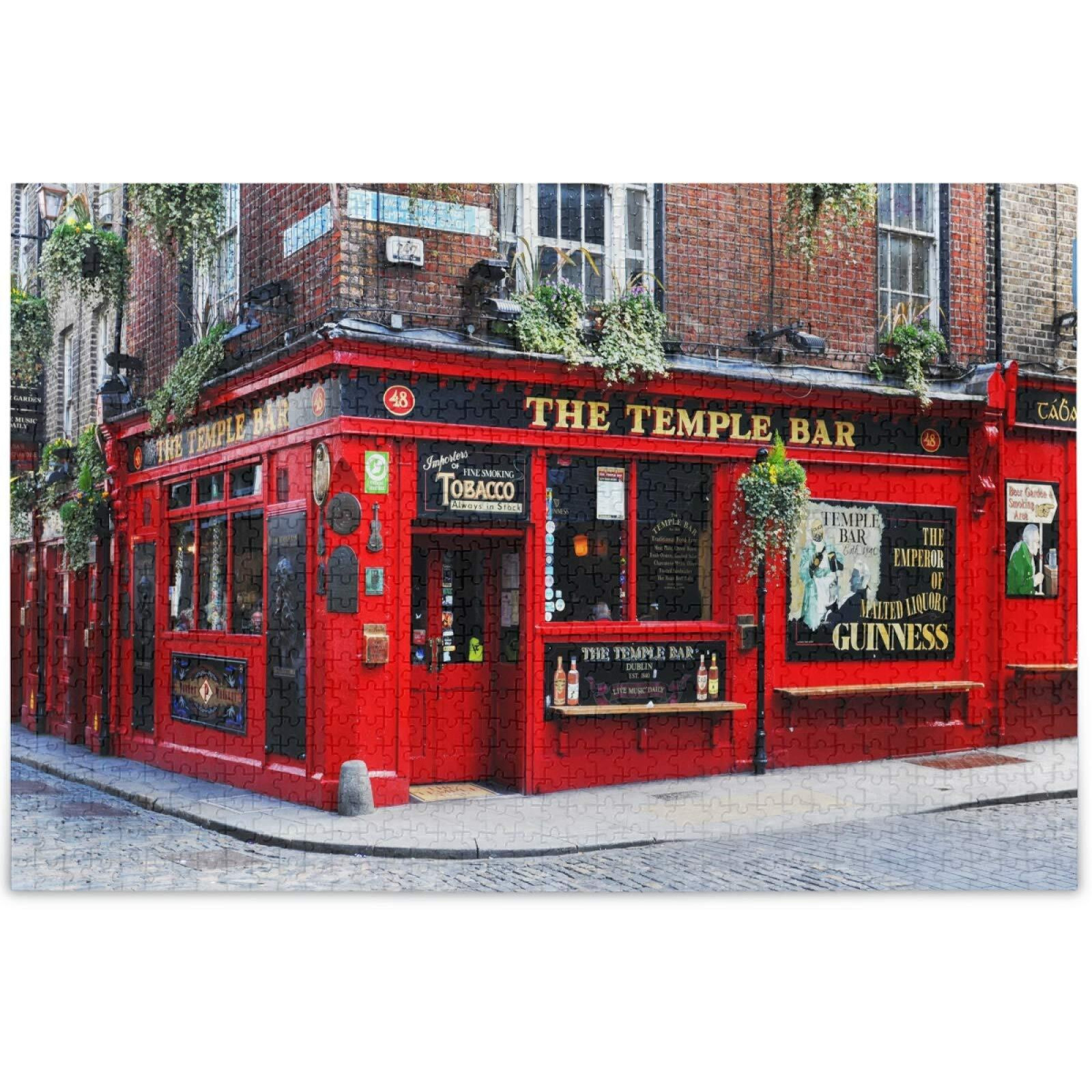 Oarencol Dublin Ireland Temple Bar Landscape Jigsaw Puzzle 1000 Pieces Puzzles For Adults Kids Diy Gifts