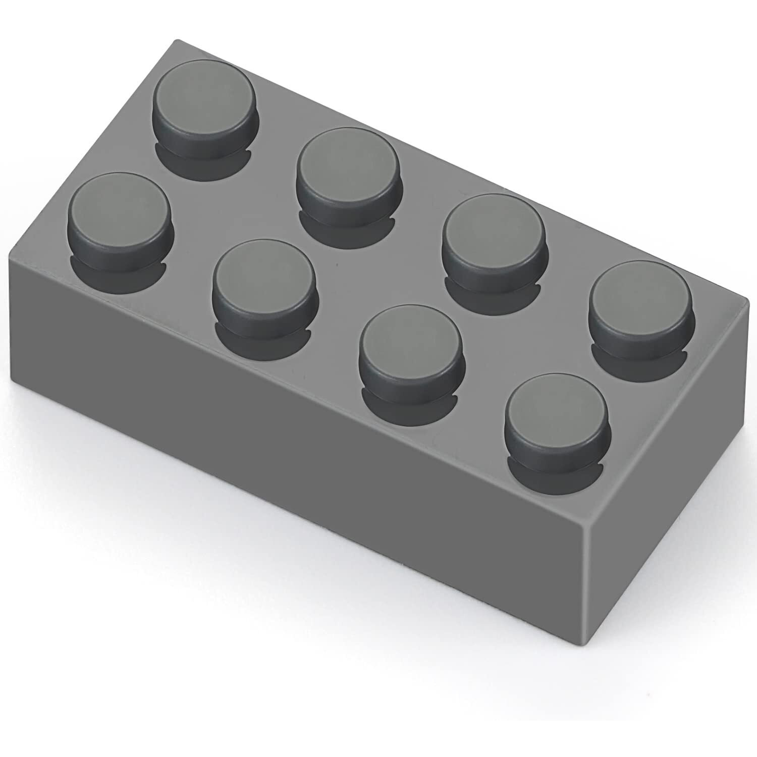 Feleph 100Pcs 2X4 Bricks Dark Gray Pieces Grey Classic Building Blocks Creative Play Set Toy Accessories Compatible With Major Brick Brands
