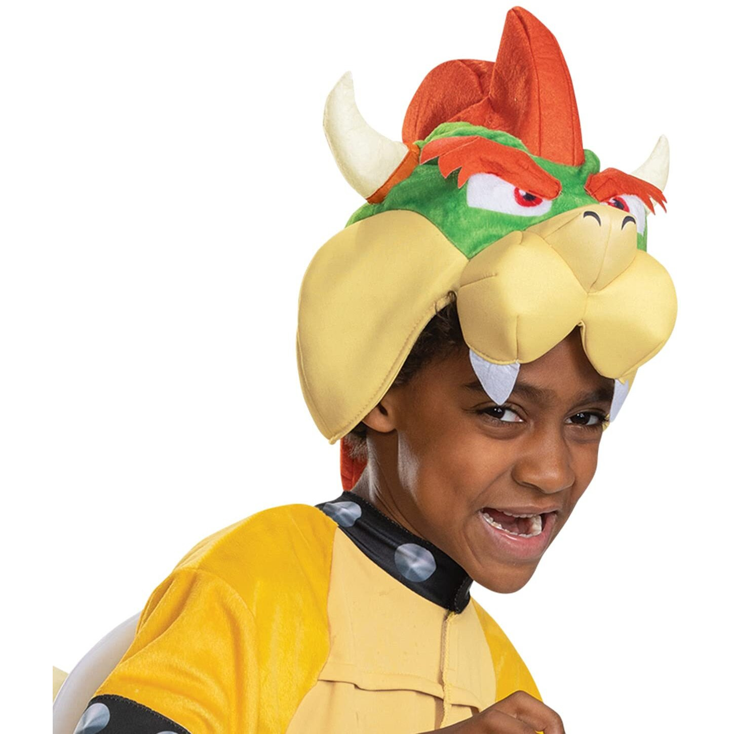 Bowser Costume Hooded Jumpsuit  Official Super Mario Character Costume For Kids  Size (4-6)