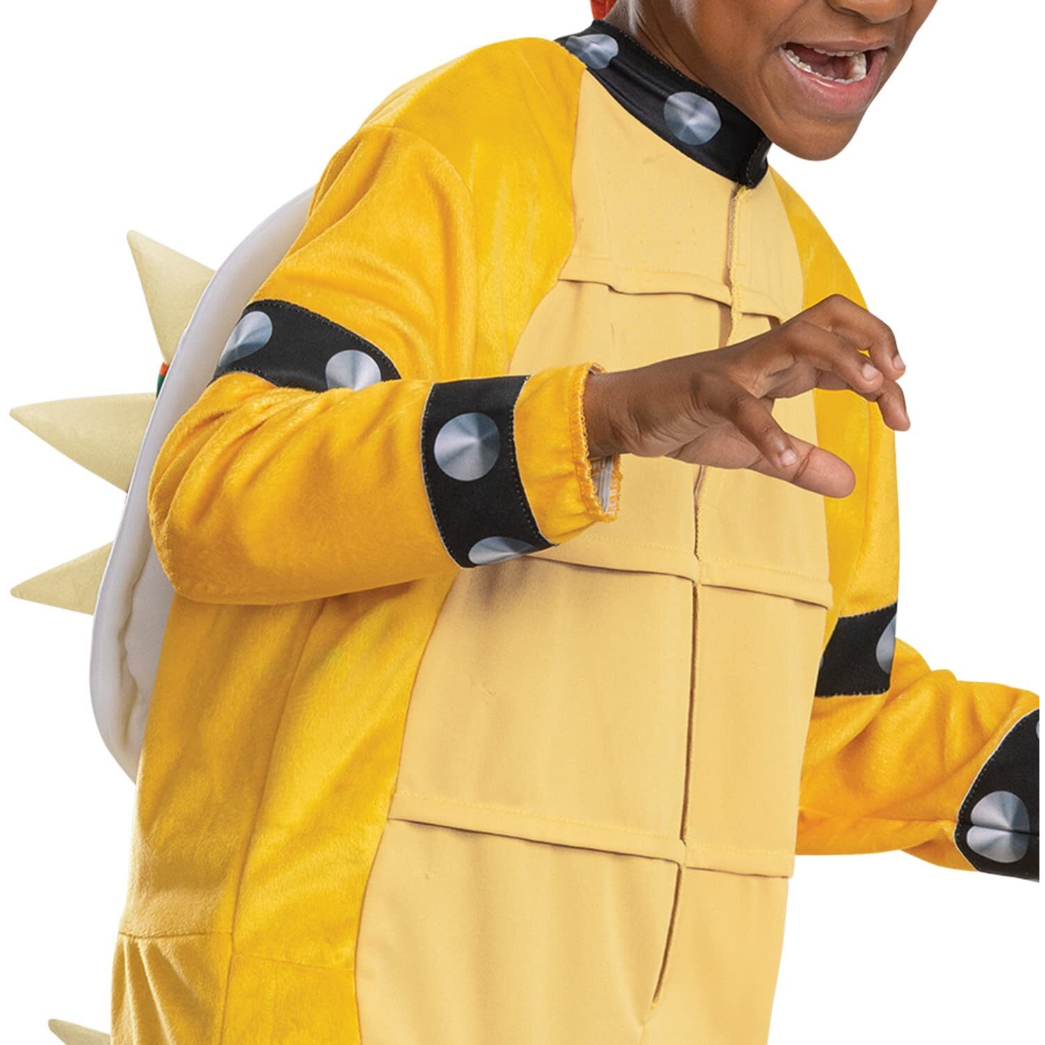 Bowser Costume Hooded Jumpsuit  Official Super Mario Character Costume For Kids  Size (4-6)