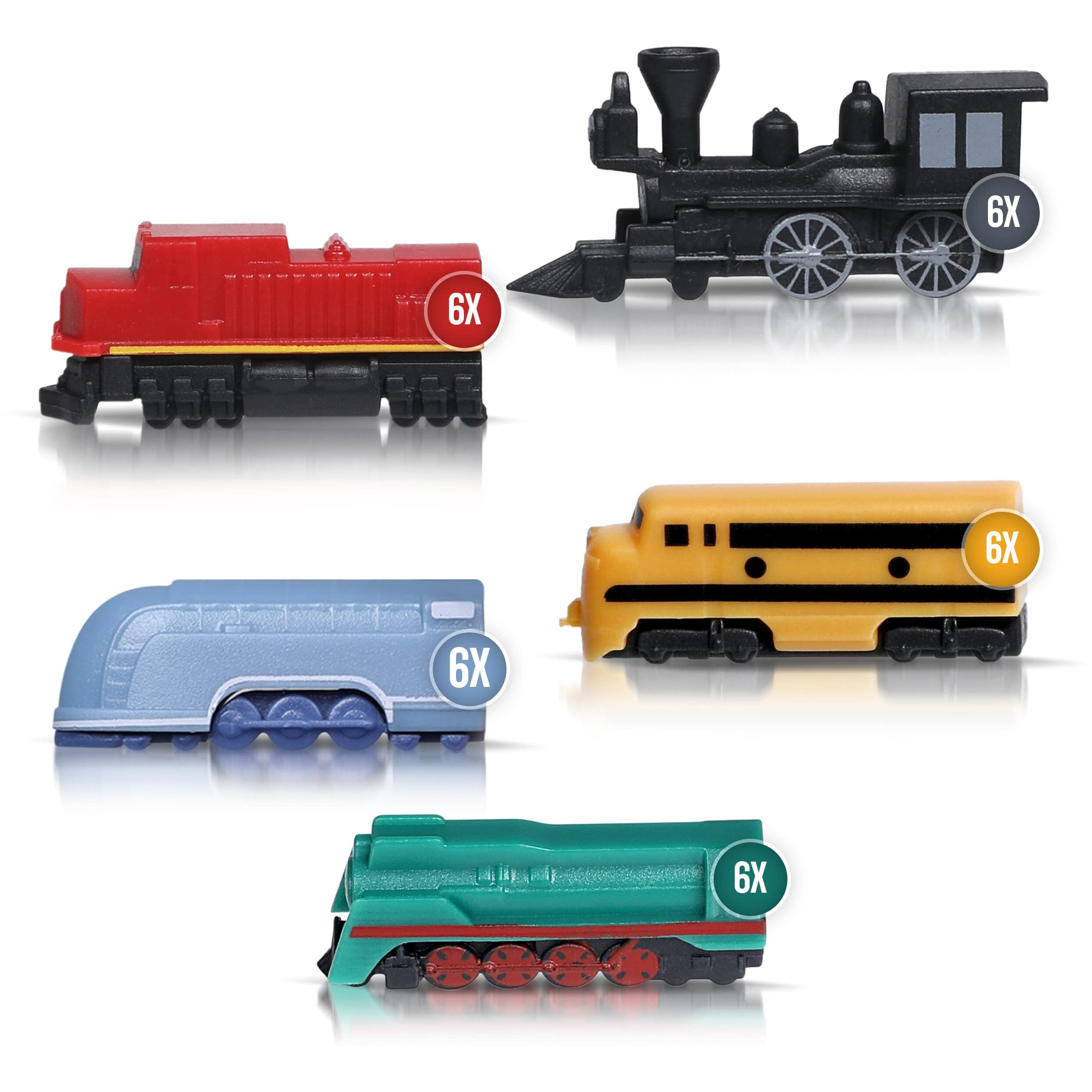 Extra Engines Pack | Player Pieces For Ticket To Ride And Other Adult  Family  And Kids Train Board Games | Upgraded Miniatures (Extras)