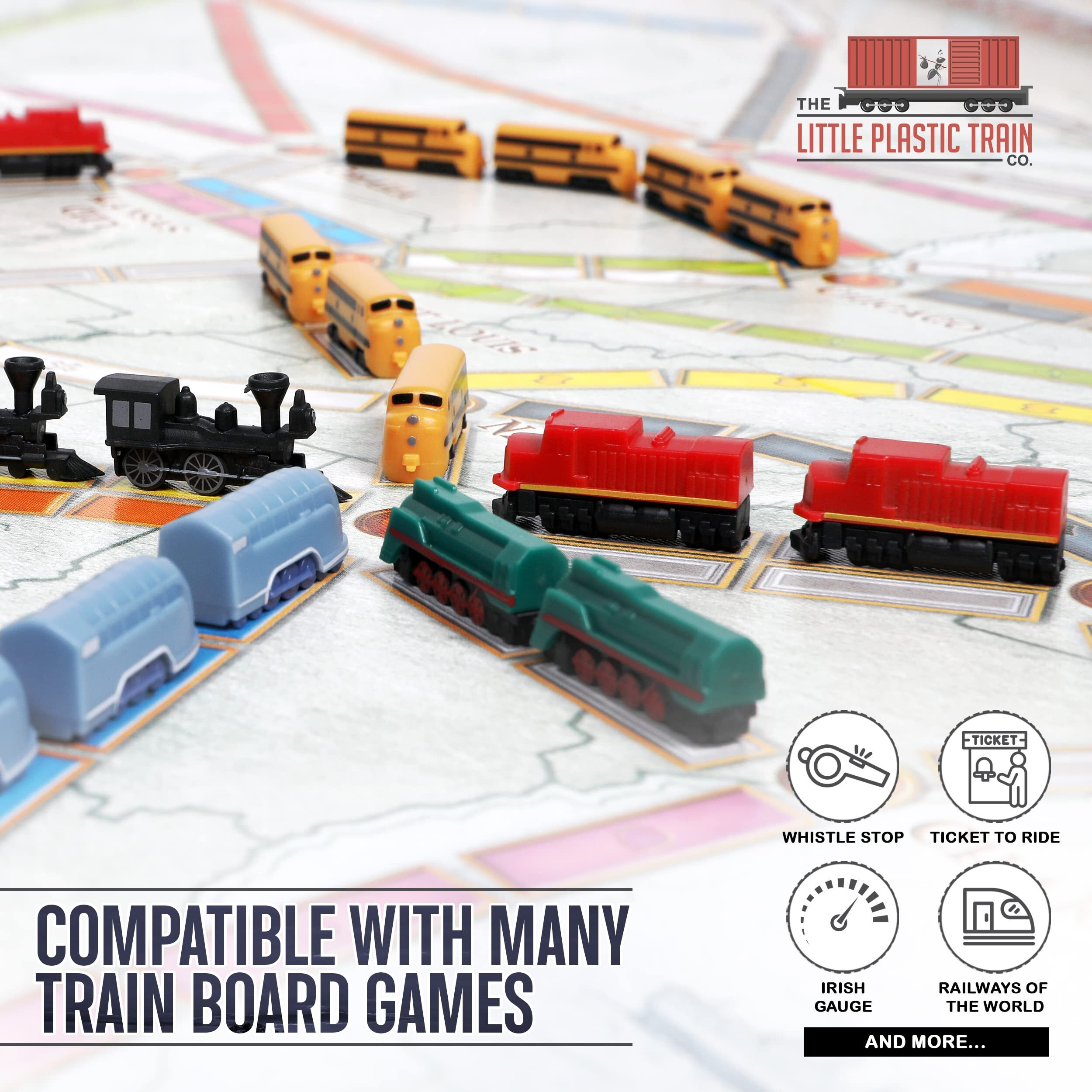 Extra Engines Pack | Player Pieces For Ticket To Ride And Other Adult  Family  And Kids Train Board Games | Upgraded Miniatures (Extras)