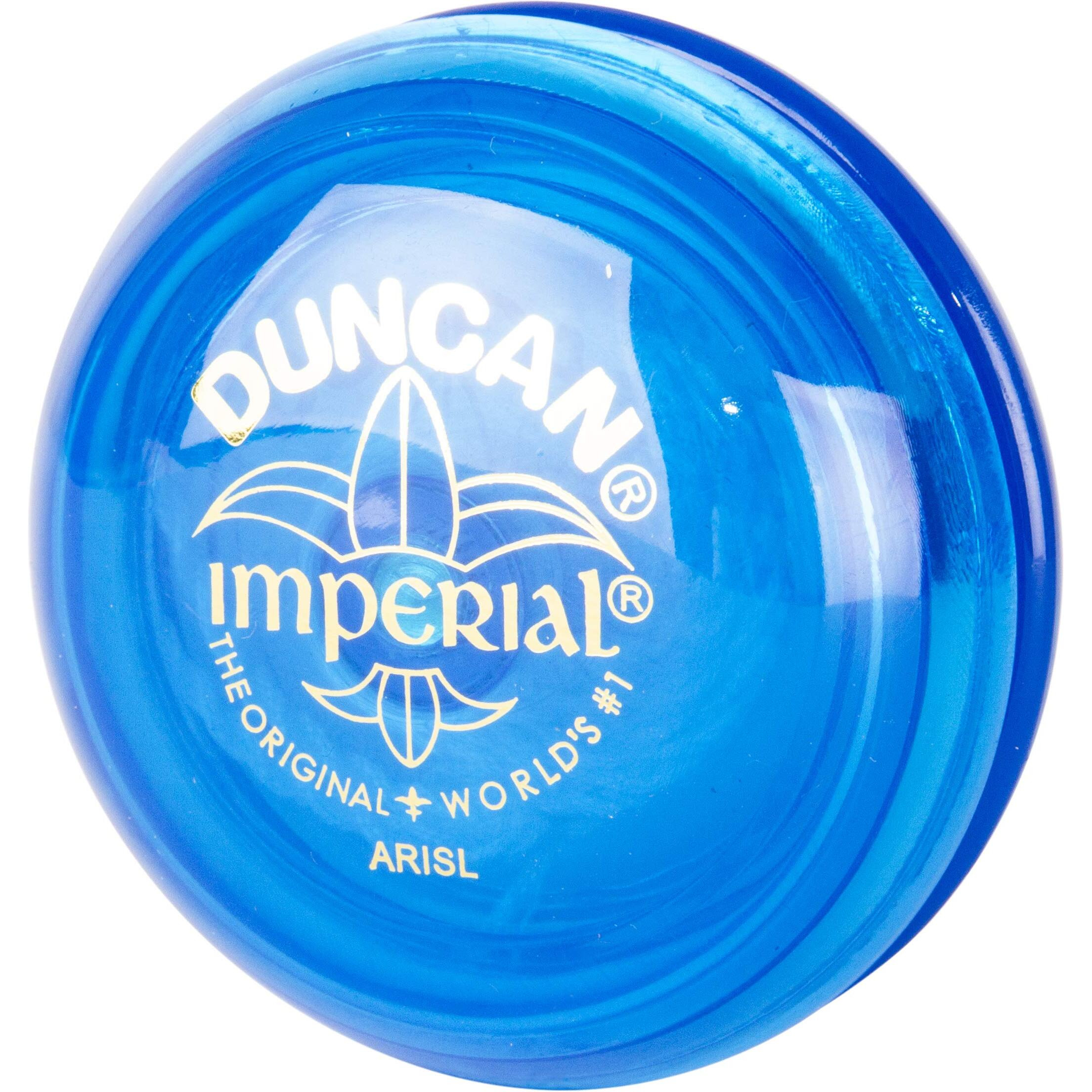 Duncan Toys Imperial Yo-Yo  Beginner Yo-Yo With String  Steel Axle And Plastic Body  Blue