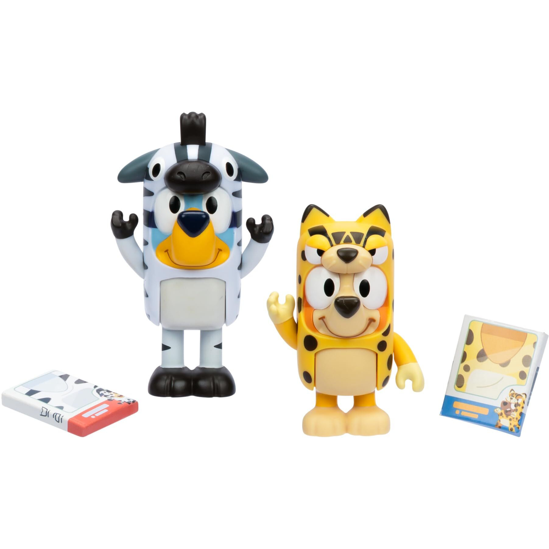 Bluey Figure 2-Pack - Animal Costumes  2.5 Inch Figures With Accessories  Kids Can Recreate Their Favorite Moments From The Episode - Onesies