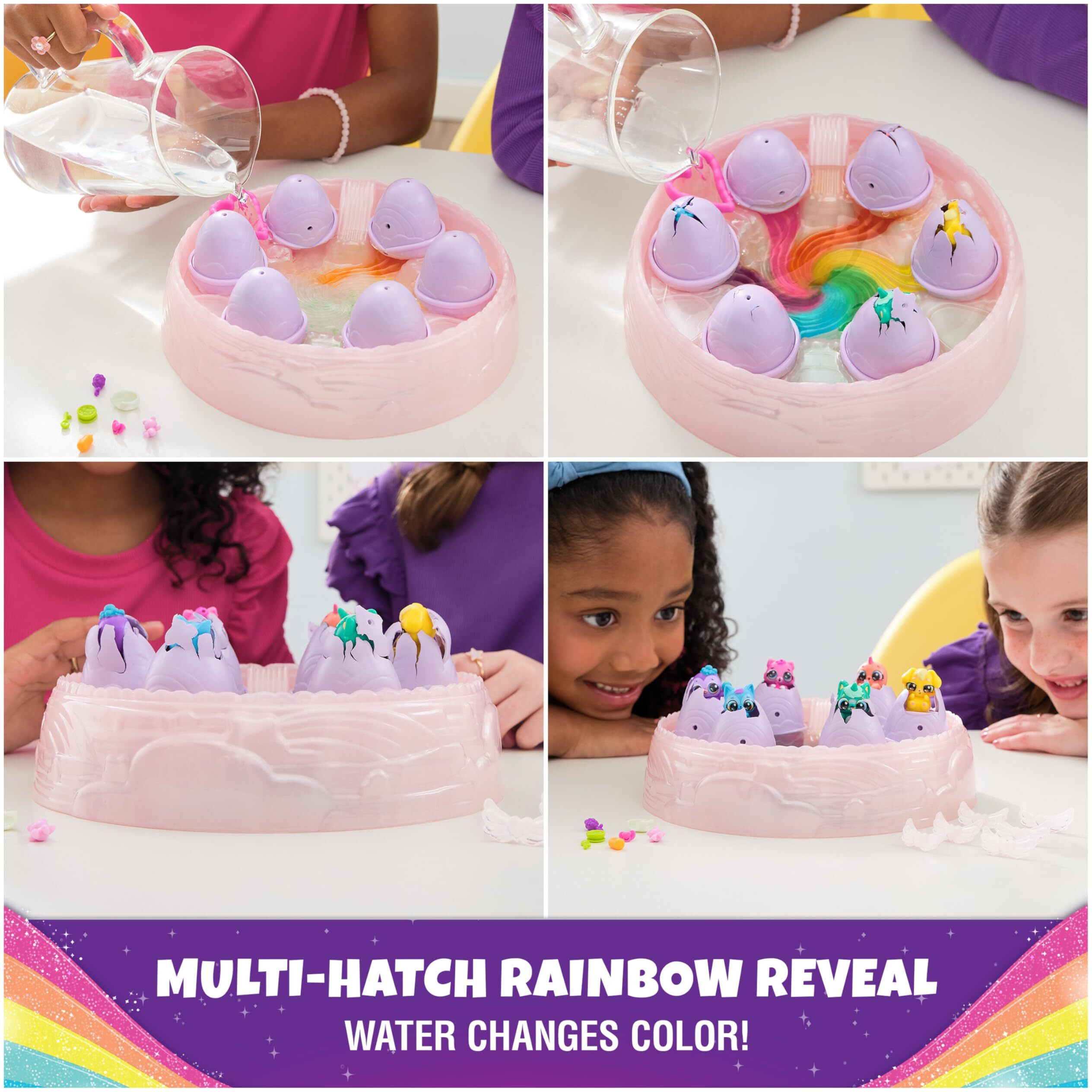 Hatchimals Alive  Rainbow Hatchery Toy With 6 Mini Figures In Color Reveal Eggs & 10+ Accessories  Kids Toys For Girls & Boys Ages 3+