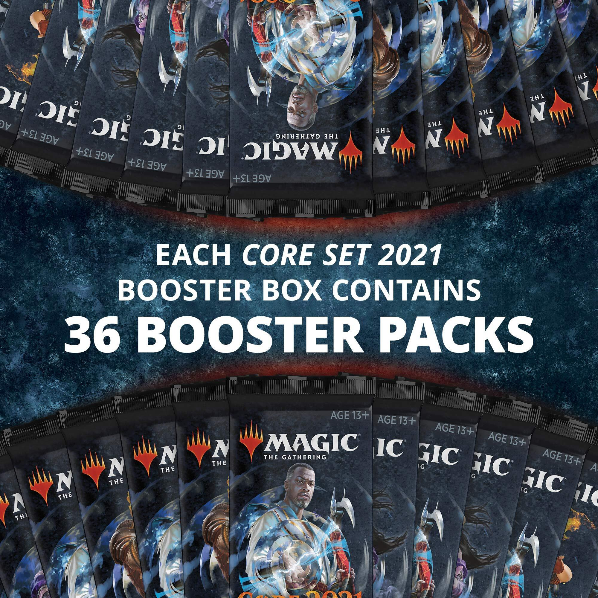 Magic The Gathering Core Set 2021 (M21) Draft Booster Box | 36 Booster Packs (540 Cards) | Latest Set