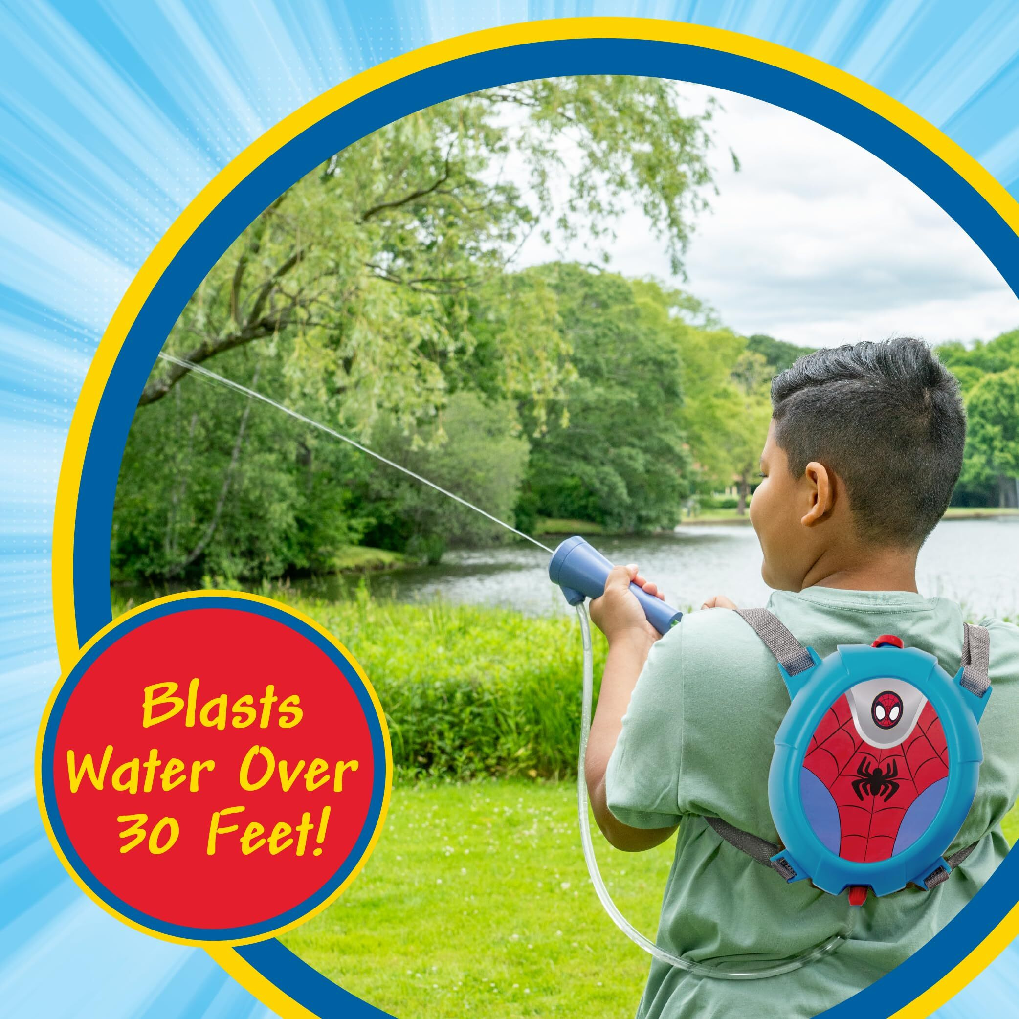 Spiderman Water Backpack Water Toy  Outdoor Water Blaster For Kids