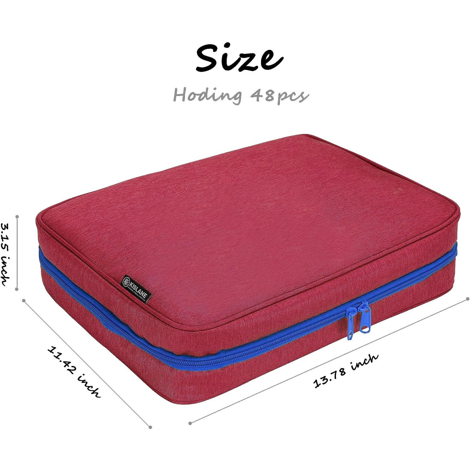 Kislane Carrying Case For 48 Toy Cars  Kids Toy Cars Storage Case Hold 48 Toy Cars(Bag Only (Red)
