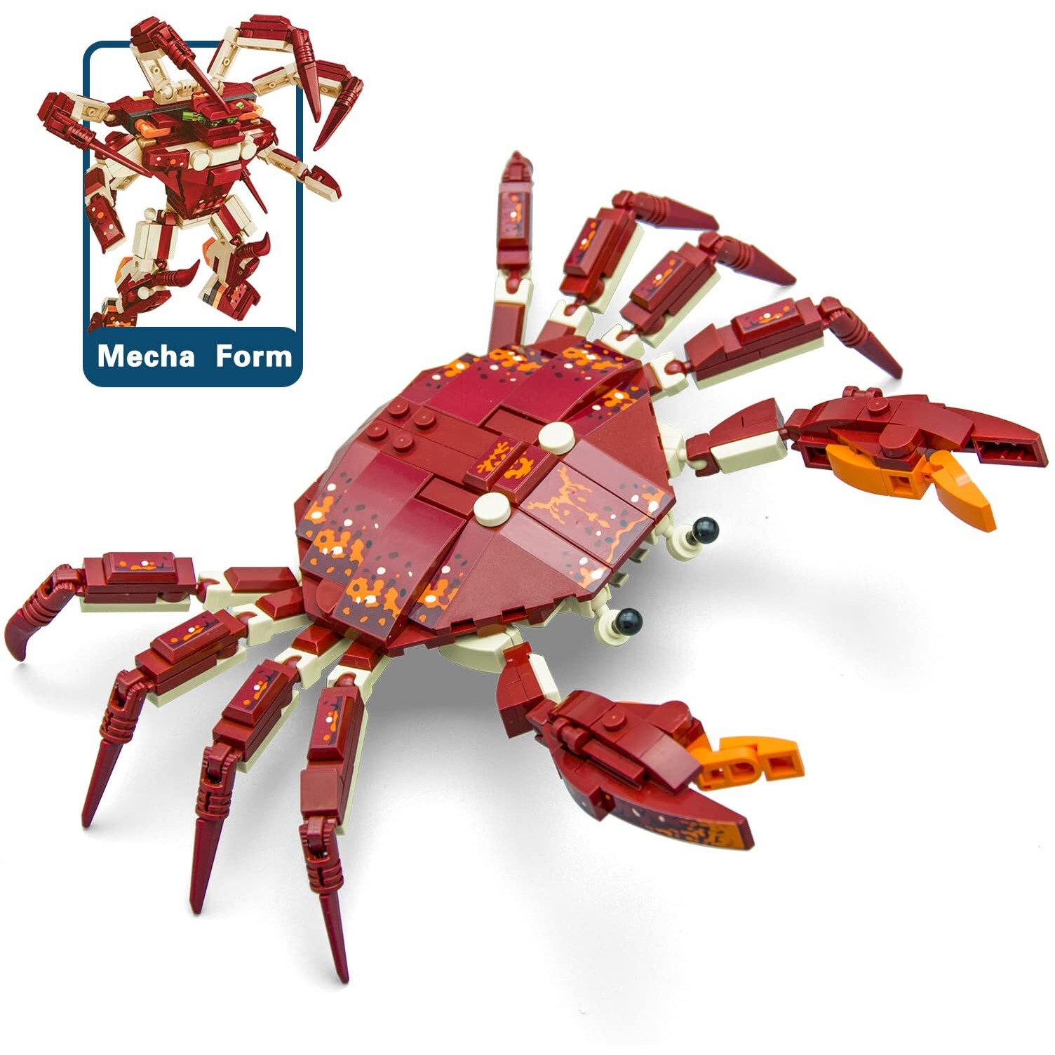 Neomoner Ocean Animal Building Blocks  Deep Sea Creatures Building Toy Set For Kids Boy Girl Crab(242Pcs)