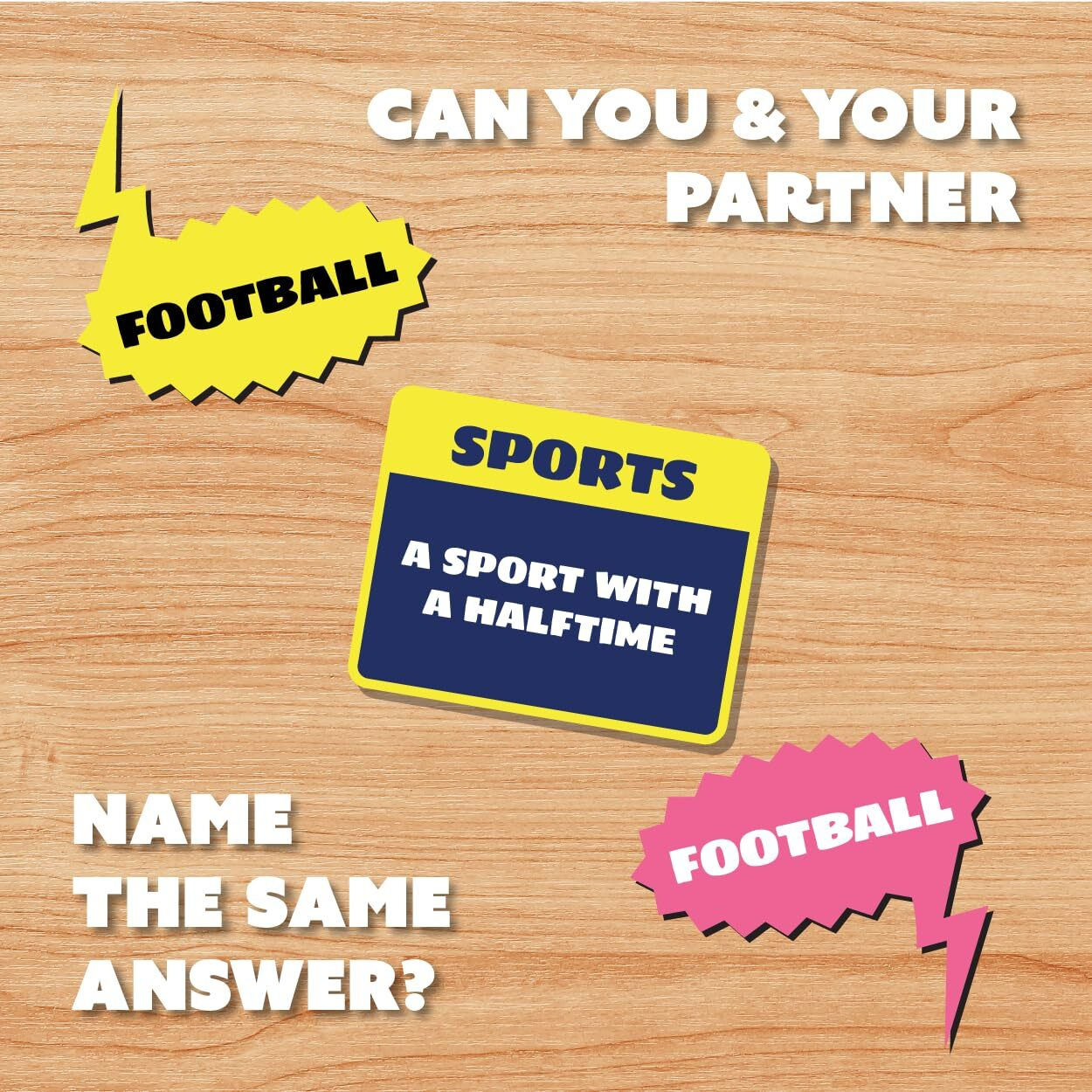 Gamewright - Party To Go - Think 'N Sync - The Great Minds Think Alike Game - Age 10+  3-8 Players