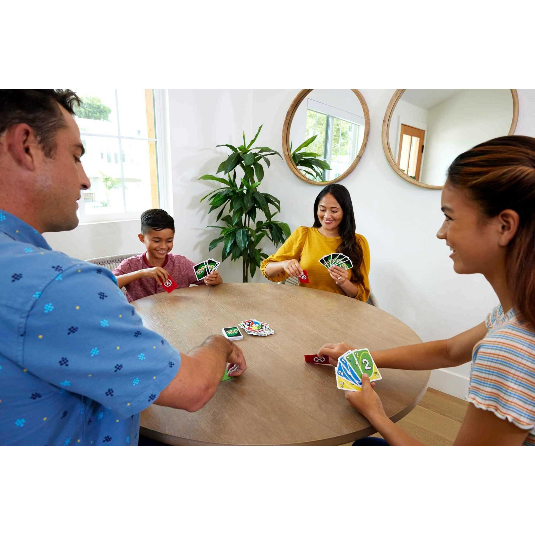 Mattel Games Uno Flex Card Game For Family Night Where Cards Change Color When Flexed In Collectible Tin Box