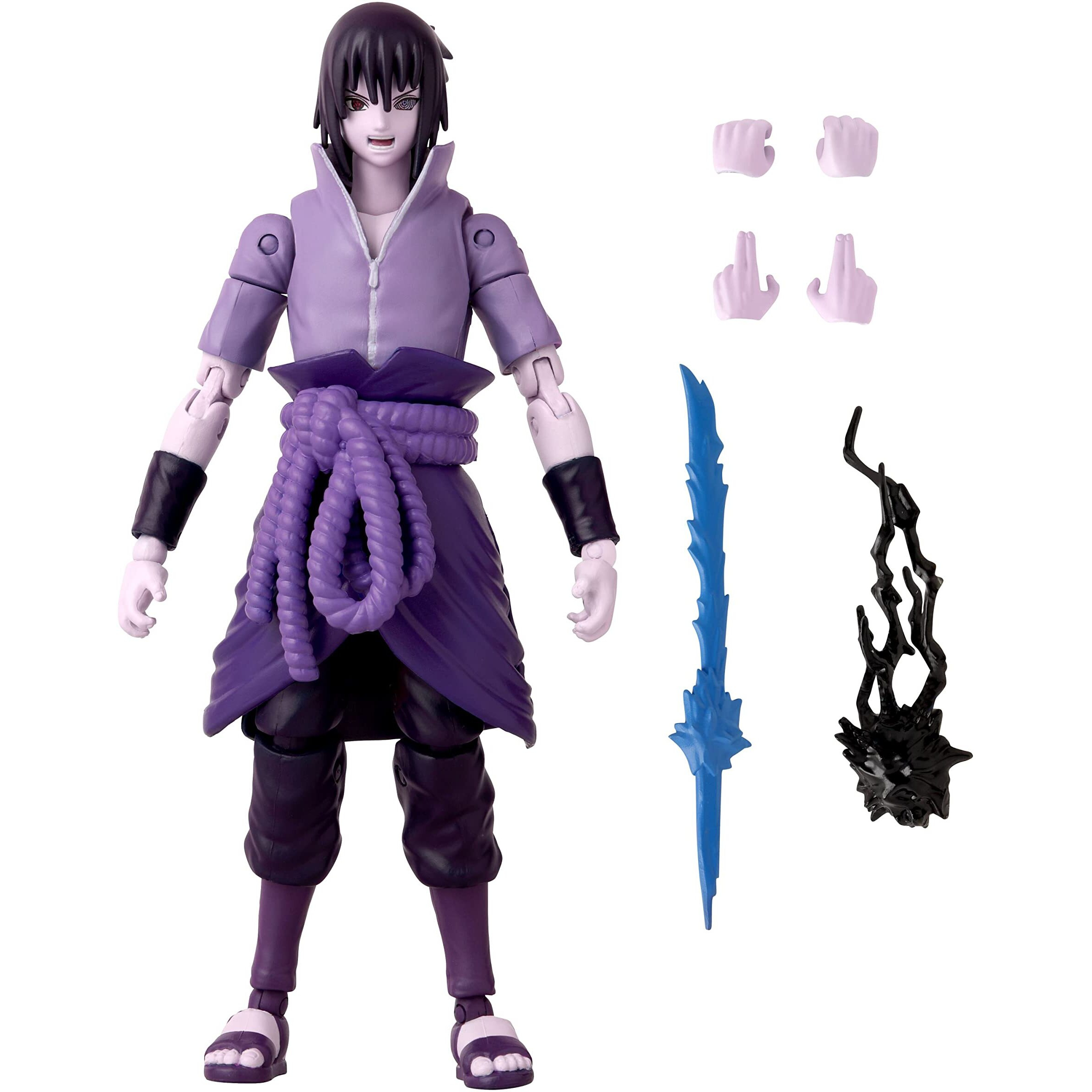 Anime Heroes - Naruto Shippuden - Uchiha Sasuke Rinnegan/Mangekyo Sharingan Action Figure