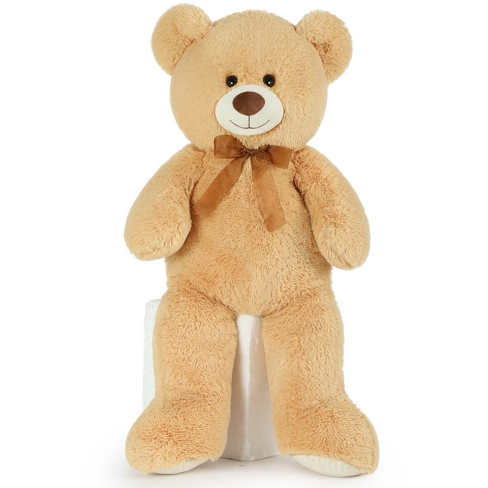 Toys Studio Big Teddy Bear  36 Inch Cute Giant Stuffed Animals Life Size Plush Bear For Girlfriend Kids  Tan