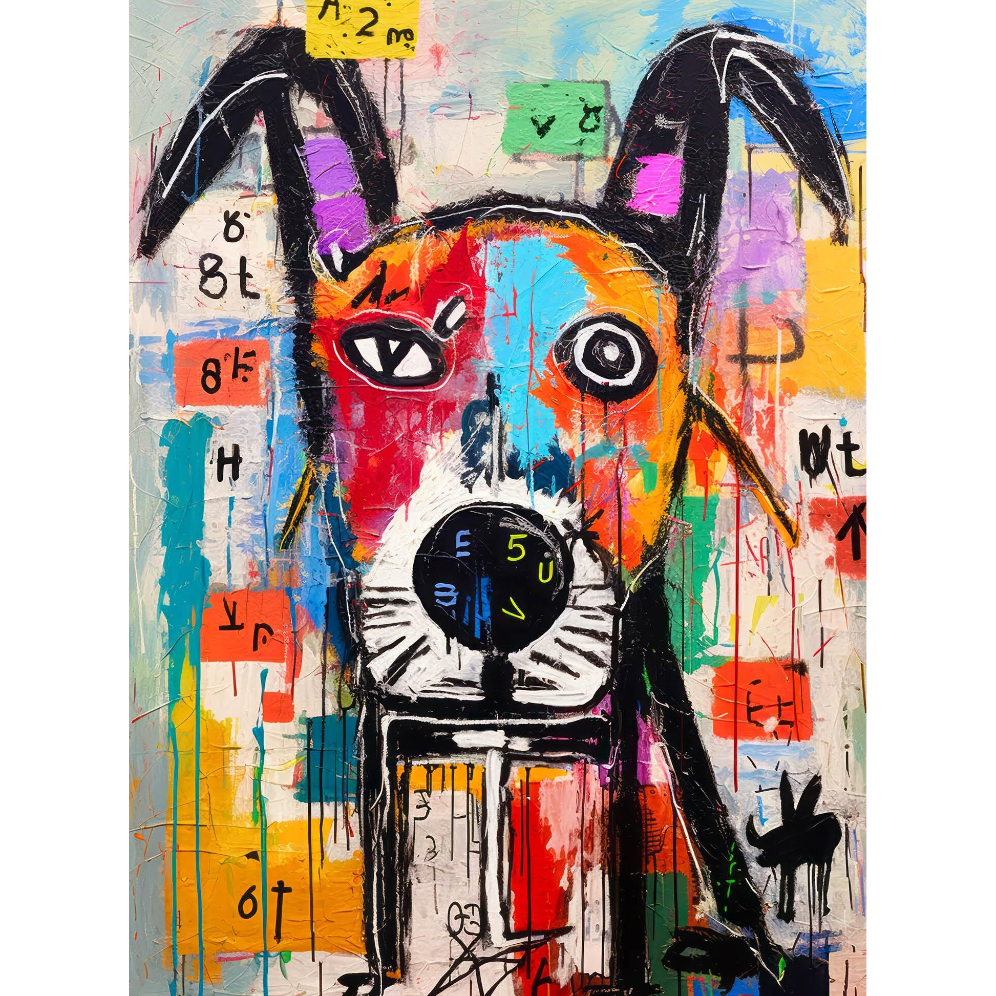 Cross & Glory Puzzles Geometric Dog Dreamscape Puzzle  1000 Piece Abstract Art Jigsaw  Satin Finish  Vivid Colors  Modern Home Decor  Educational Brain Game For Adults