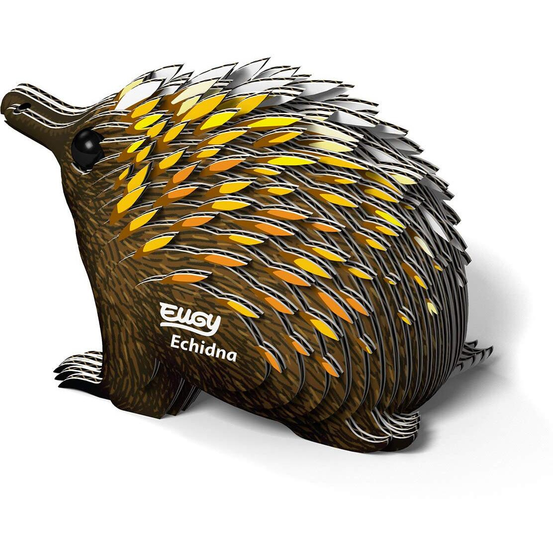 Eugy Echidna 3D Puzzle  26 Piece Eco-Friendly Educational Toy Puzzles For Boys  Girls & Kids Ages 6+