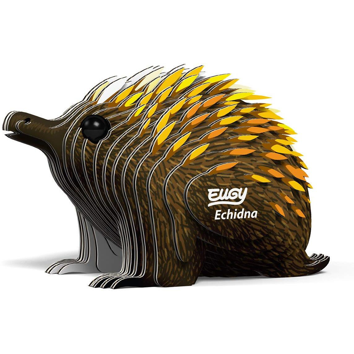 Eugy Echidna 3D Puzzle  26 Piece Eco-Friendly Educational Toy Puzzles For Boys  Girls & Kids Ages 6+