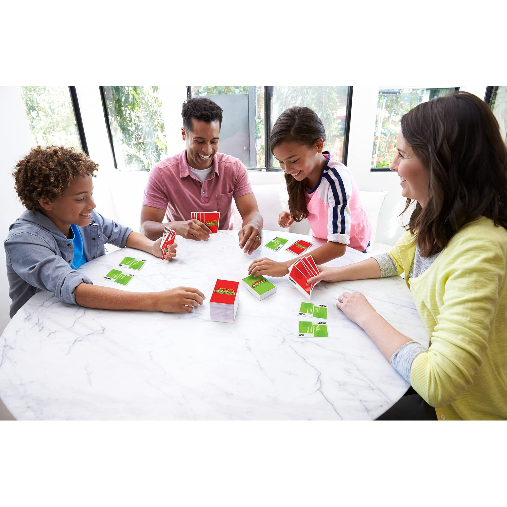 Mattel Games Apples To Apples Card Game  Family Game For Game Night With Family-Friendly Words To Make Crazy Combinations