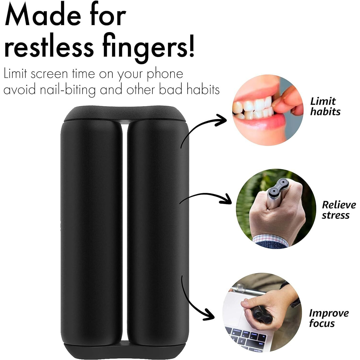 Ono Roller - Handheld Fidget Toy For Adults | Help Relieve Stress  Anxiety  Tension | Promotes Focus  Clarity | Compact  Portable Design