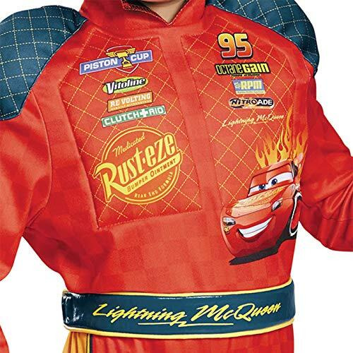 Cars 3 Lightning Mcqueen Classic Toddler Costume  Red  Small (2T)