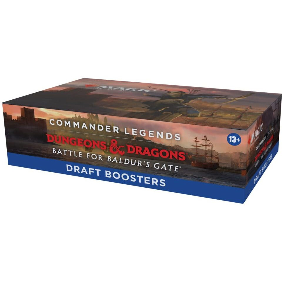 Magic The Gathering Commander Legends Battle For Baldurs Gate Draft Booster Box | 24 Packs (480 Magic Cards)