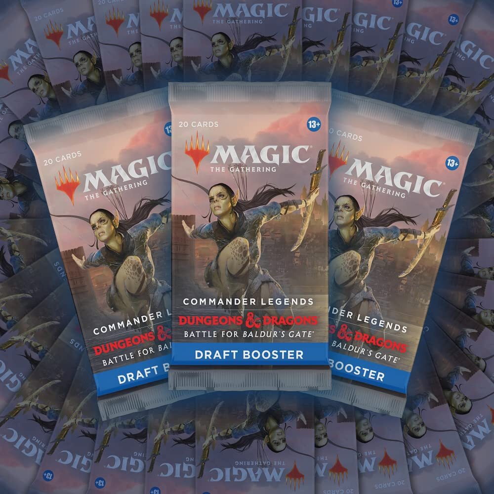 Magic The Gathering Commander Legends Battle For Baldurs Gate Draft Booster Box | 24 Packs (480 Magic Cards)