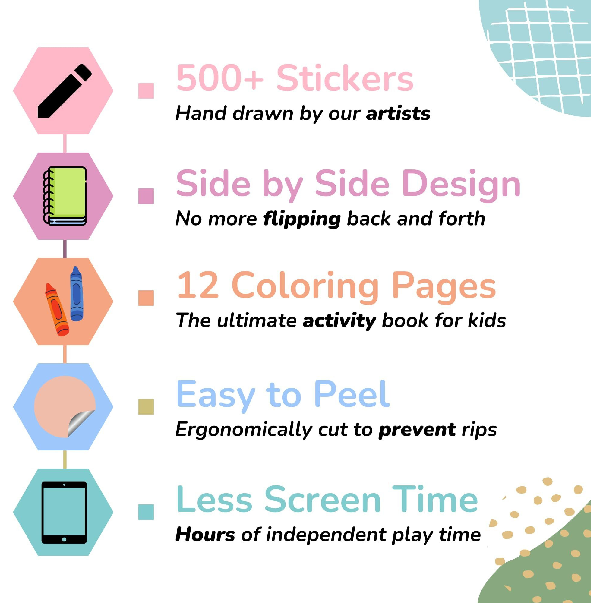 Cupkin Snow Day Sticker Book Activity For Kids  Side By Side Winter Sticker Book  Fun Kid Road Trip Activity  500+ Kids Stickers + 12 Sticker Scenes And Coloring Book Pages  Kids Crafts For Ages 2-8