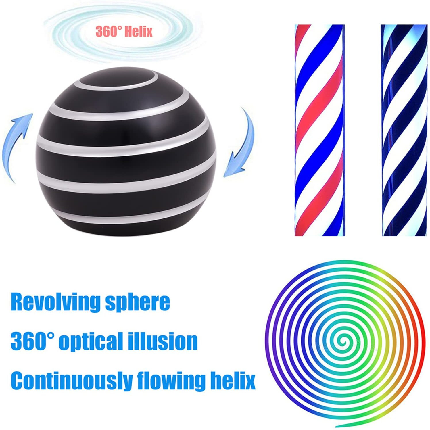 Desk-Fidget-Toys For Kinetic-Toy Cool-Gadgets Cool-Stuff For Kid Children Teen Adult  Spinning 180 Seconds  Stress Relief Toy For Optical-Illusion Gift For Office School Home Women Men Christmas