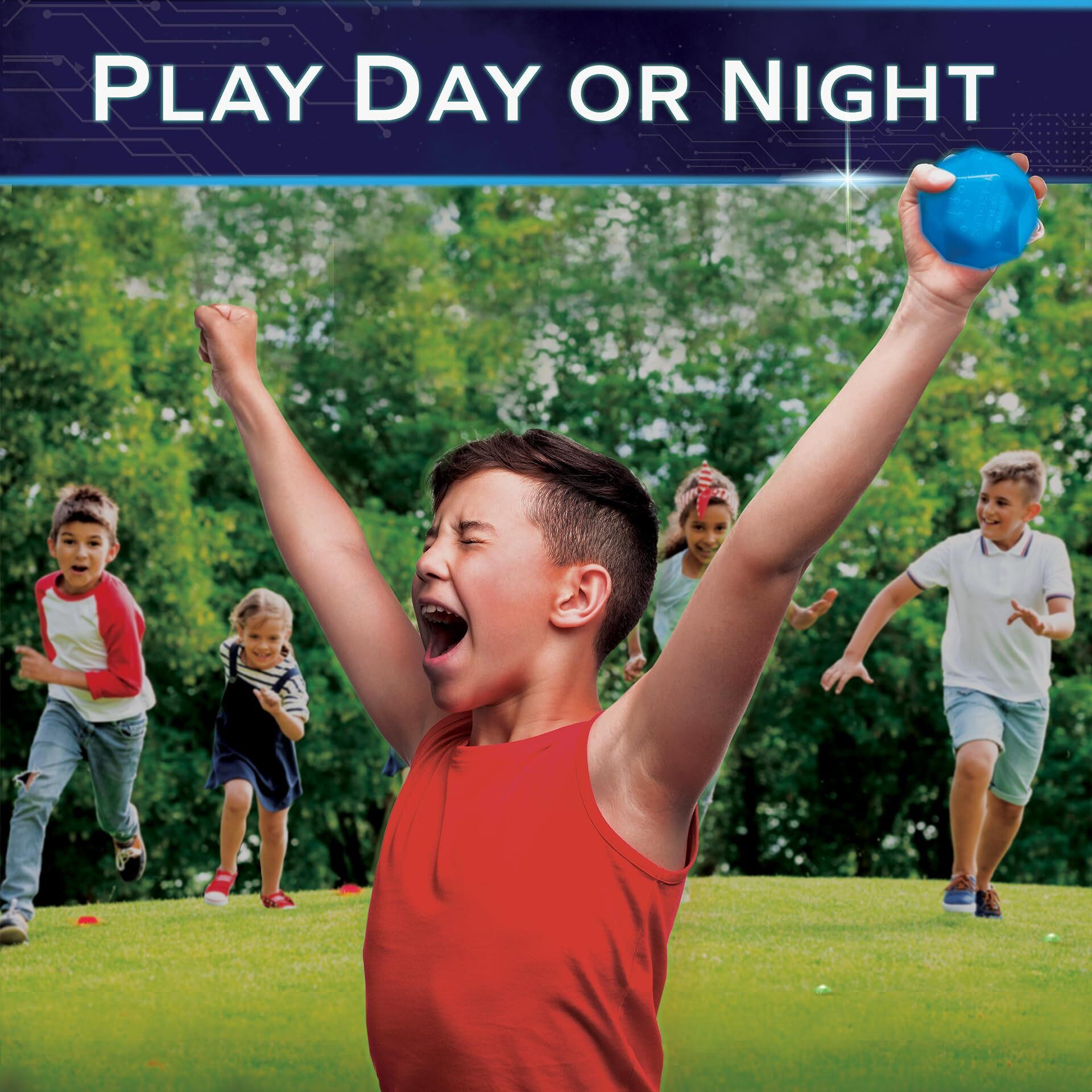 Glow In The Dark Capture The Flag - Starter Set | Ages 8+ | Outdoor Games For Kids 8-12+ | Glow In The Dark Outdoor Toys | 8-12 Year Old Boy Birthday Gifts | Flag Football & Sports Gifts For Boys