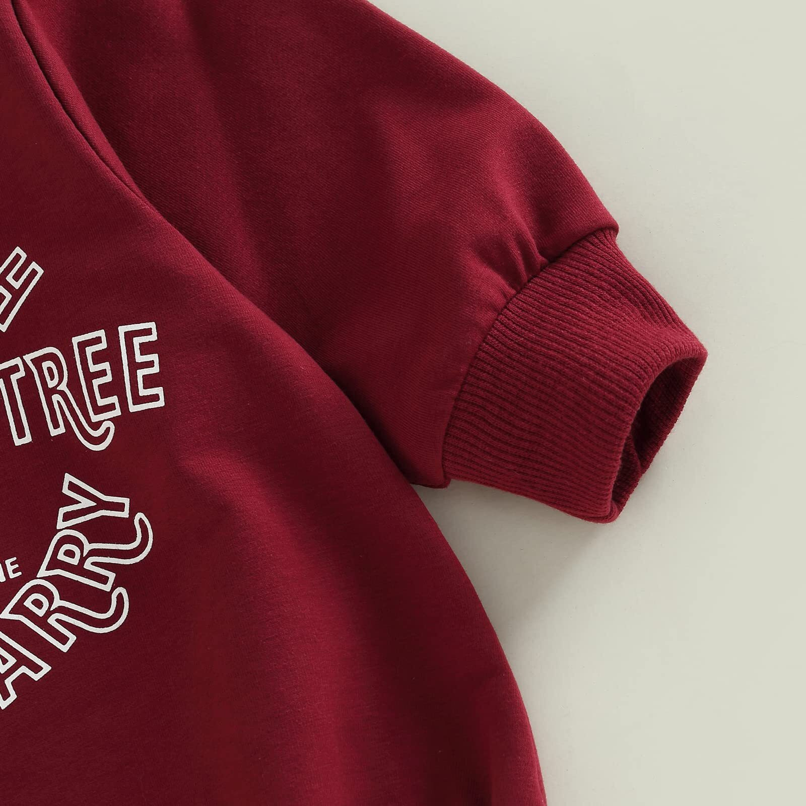 Fybitbo My First Christmas Baby Girl Boy Outfit Sweatshirt Romper Sweater Onesie Long Sleeve Bodysuit Fall Clothes (Red Farm Fresh Christmas Tree 18-24 Months)