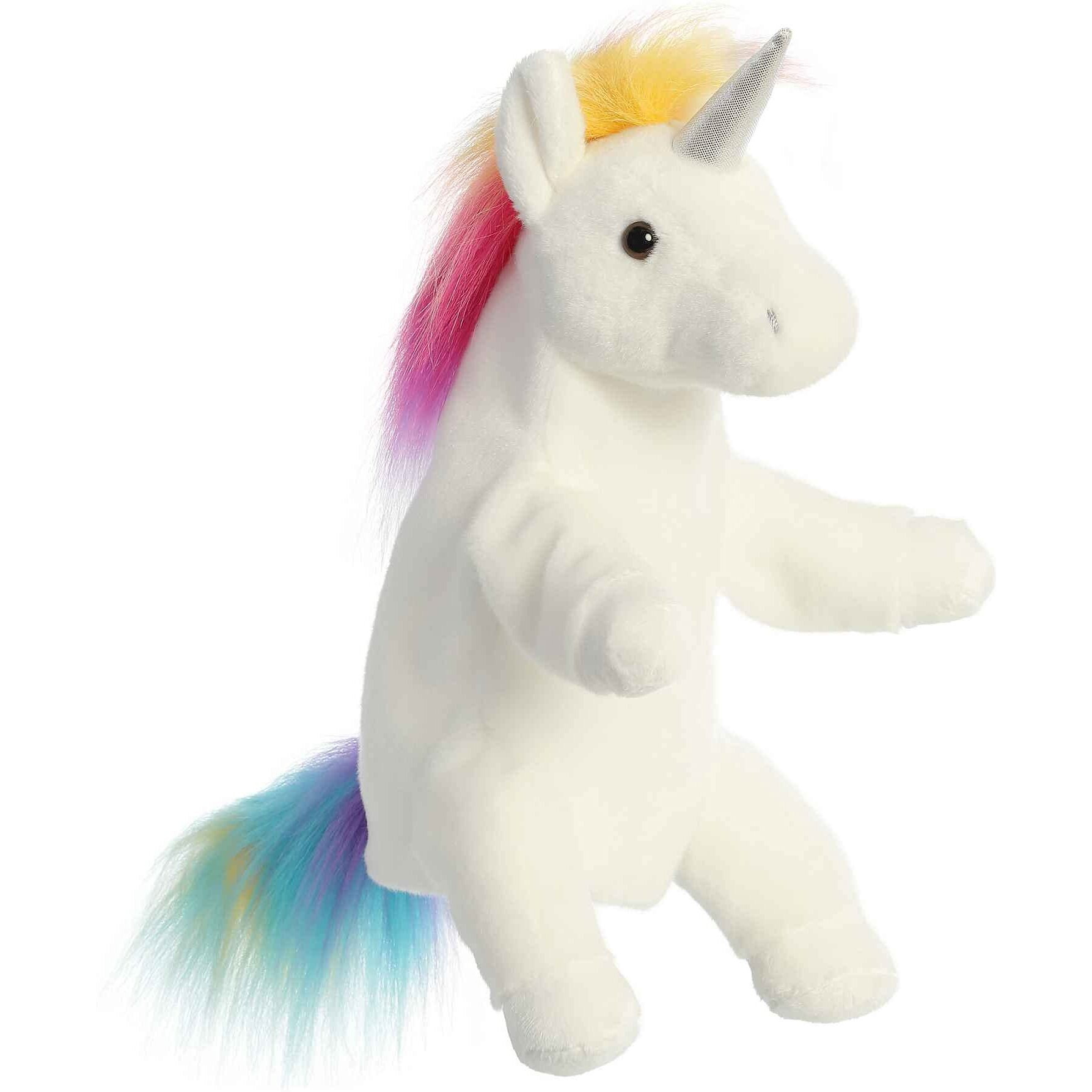 Aurora Interactive Hand Puppet Unicorn Stuffed Animal - Storytelling Adventures - Playful Learning - Multicolor 12 Inches