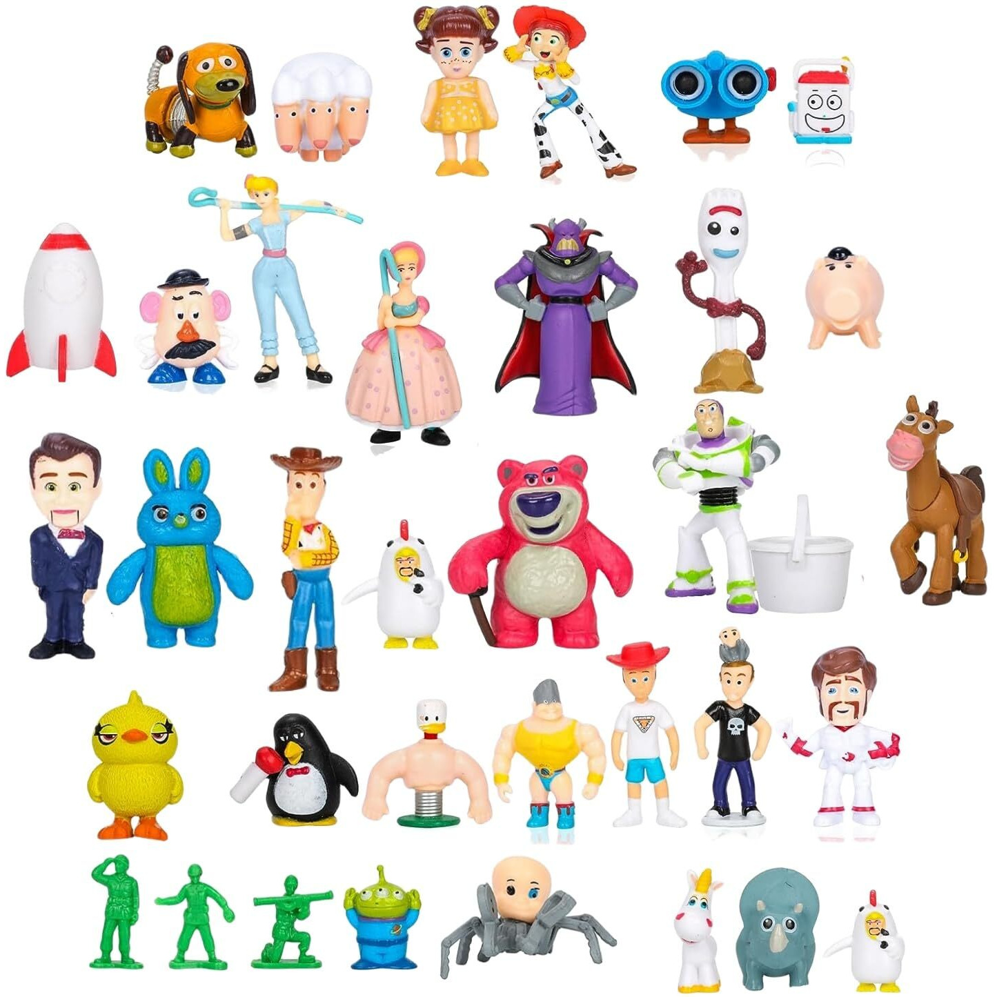 Nlieopda 36Pack Toy Anime Story Figurines Woody Toy Anime Story Doll Buzz Anime Lightyear Toy Pvc Toy Anime Story Toys Figures Set