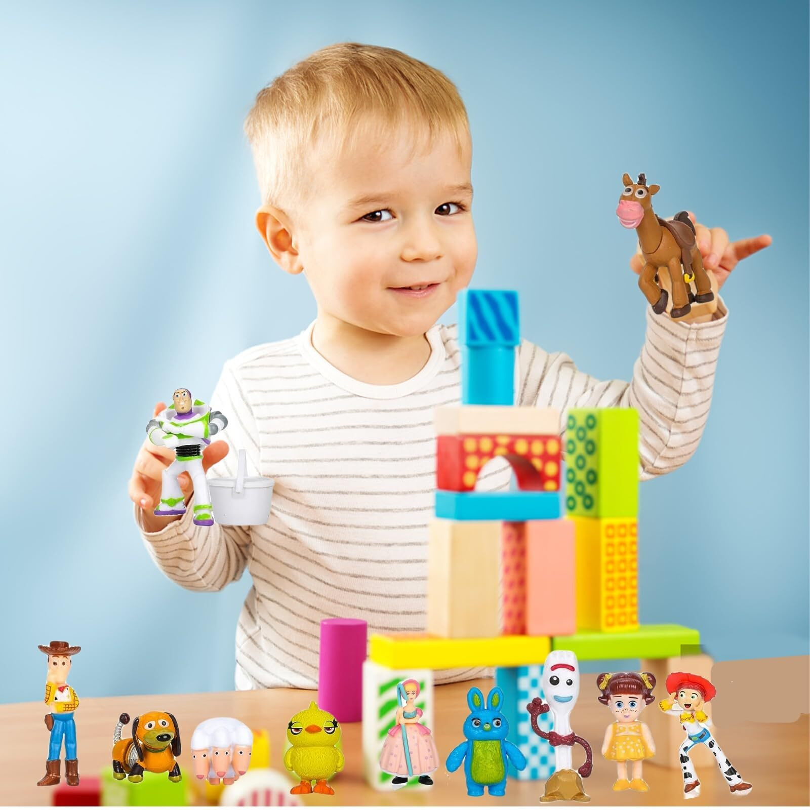 Nlieopda 36Pack Toy Anime Story Figurines Woody Toy Anime Story Doll Buzz Anime Lightyear Toy Pvc Toy Anime Story Toys Figures Set