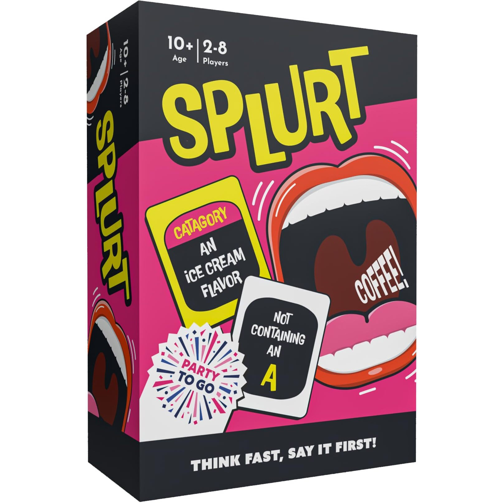 Gamewright - Party To Go - Splurt - Think Fast  Say It First - Ages 10+  2-8 Players