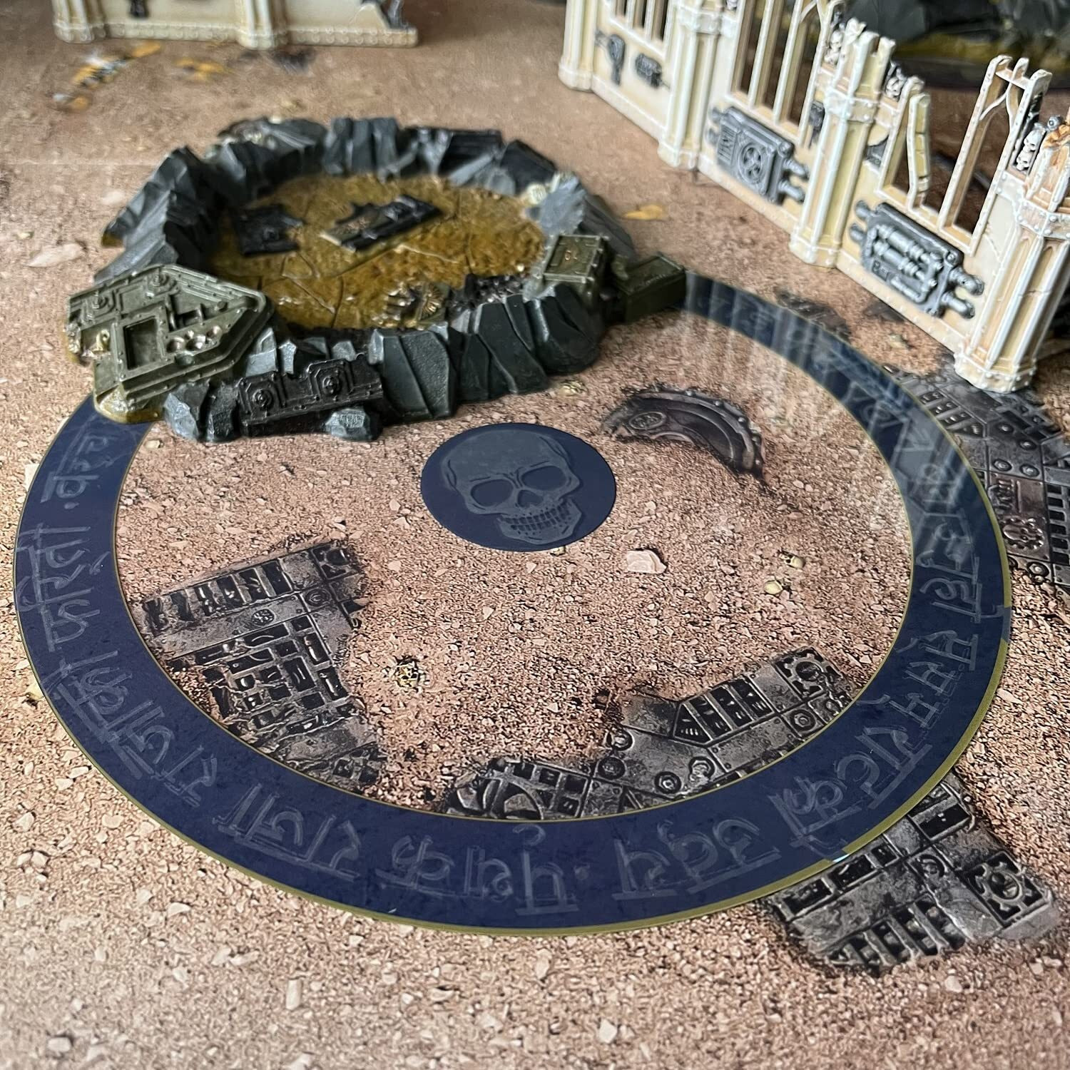 Jucoci Objective Point Markers 6Pcs Set Objective Marker Compatible With Wh40K Wargame (Miniature Not Included)  Blue