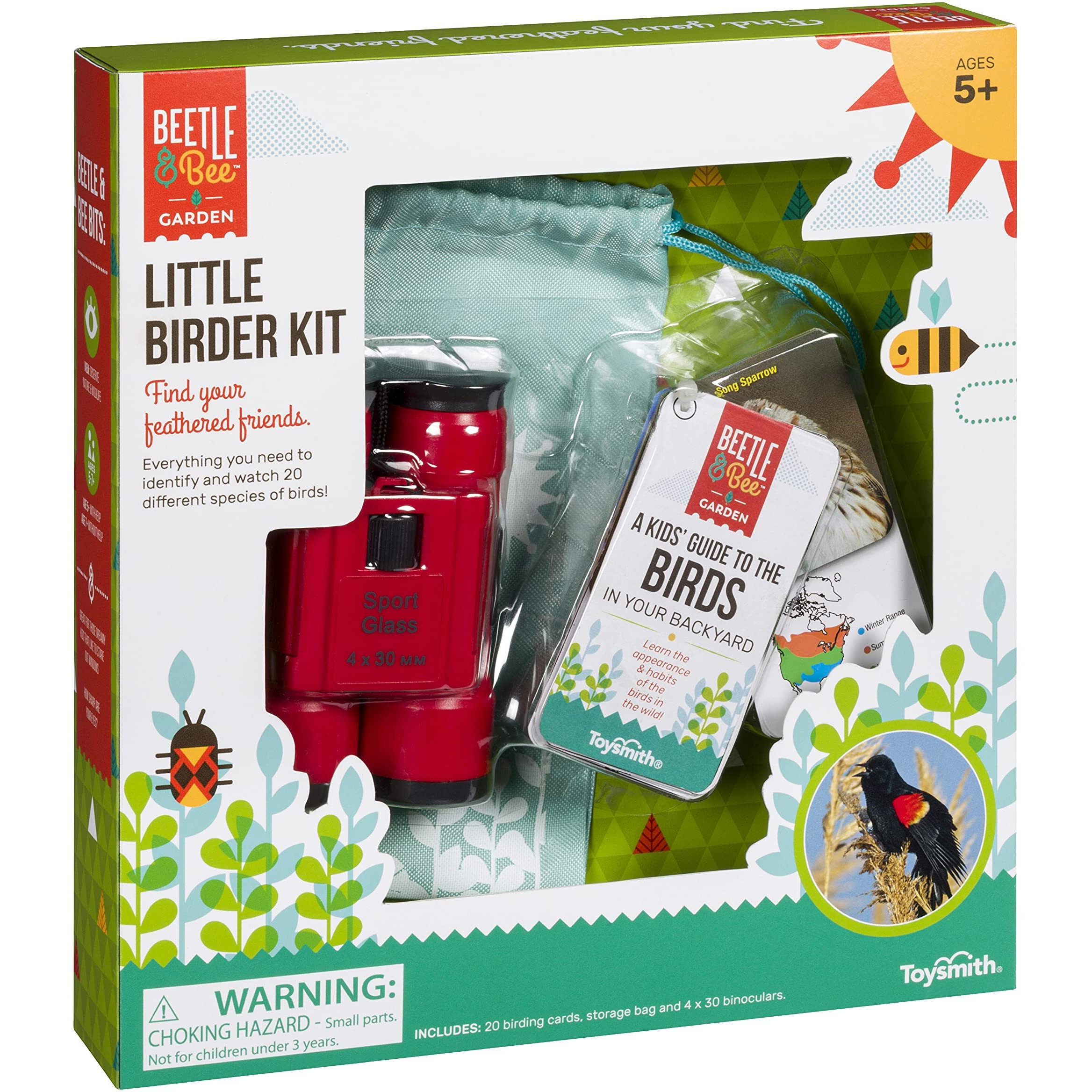 Beetle & Bee  Little Birder Set  Kids Backyard Bird Watching Set  Fsc Certified  For Boys & Girls Age 5+
