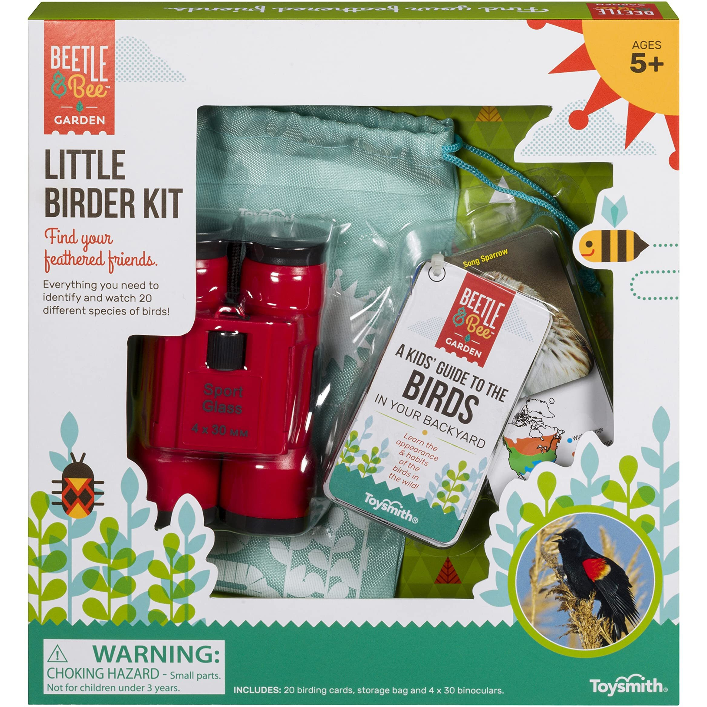 Beetle & Bee  Little Birder Set  Kids Backyard Bird Watching Set  Fsc Certified  For Boys & Girls Age 5+