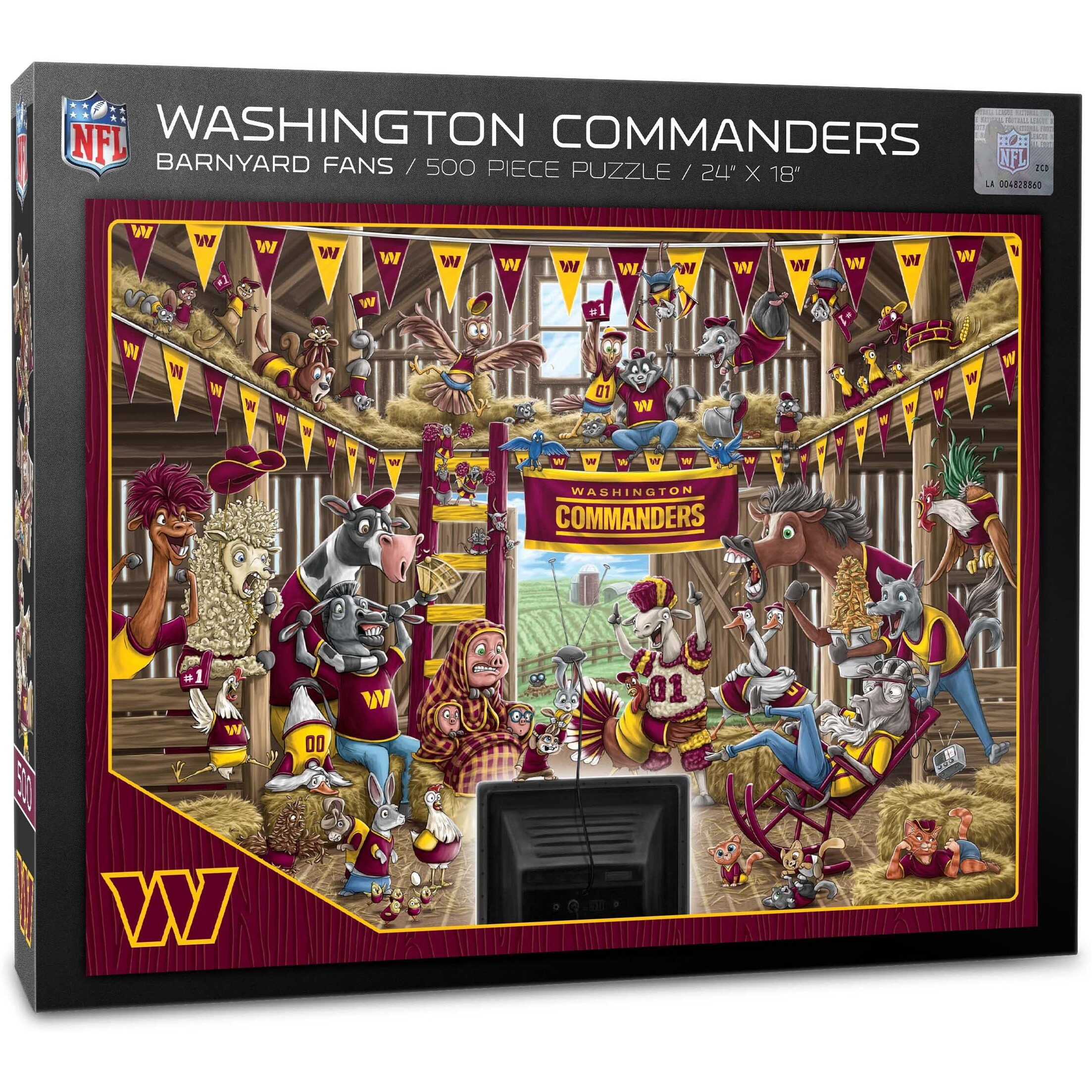 Youthefan Nfl Washington Commanders Barnyard Fans 500Pc Puzzle