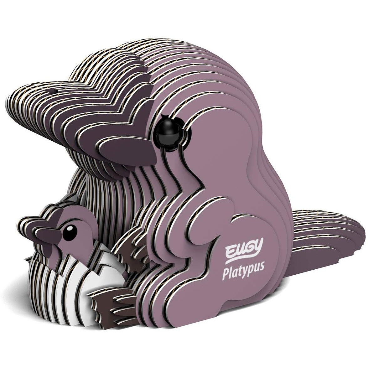 Eugy Platypus 3D Puzzle  21 Piece Eco-Friendly Educational Toy Puzzles For Boys  Girls & Kids Ages 6+