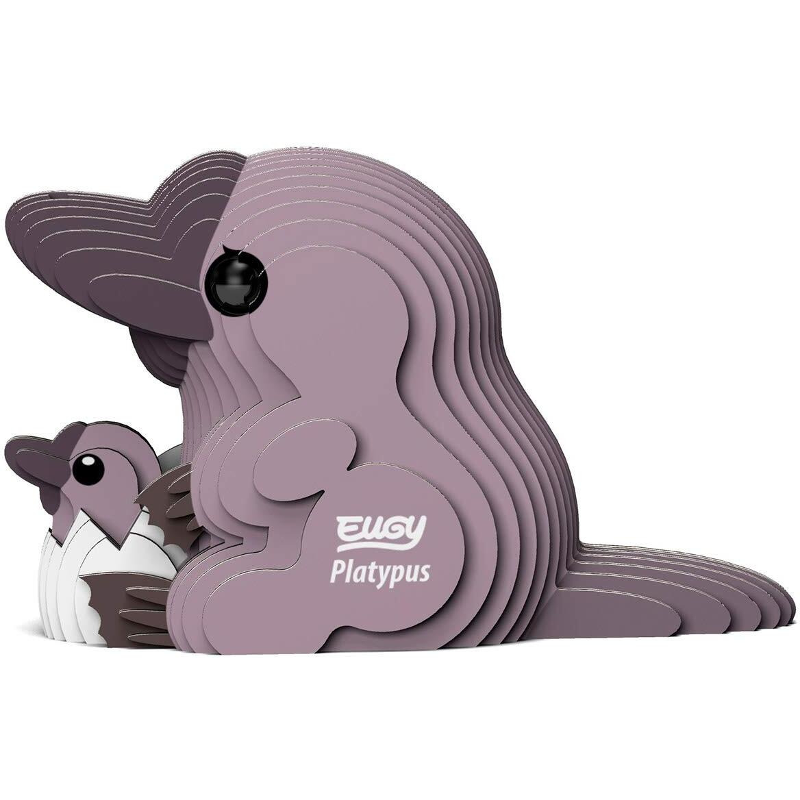 Eugy Platypus 3D Puzzle  21 Piece Eco-Friendly Educational Toy Puzzles For Boys  Girls & Kids Ages 6+