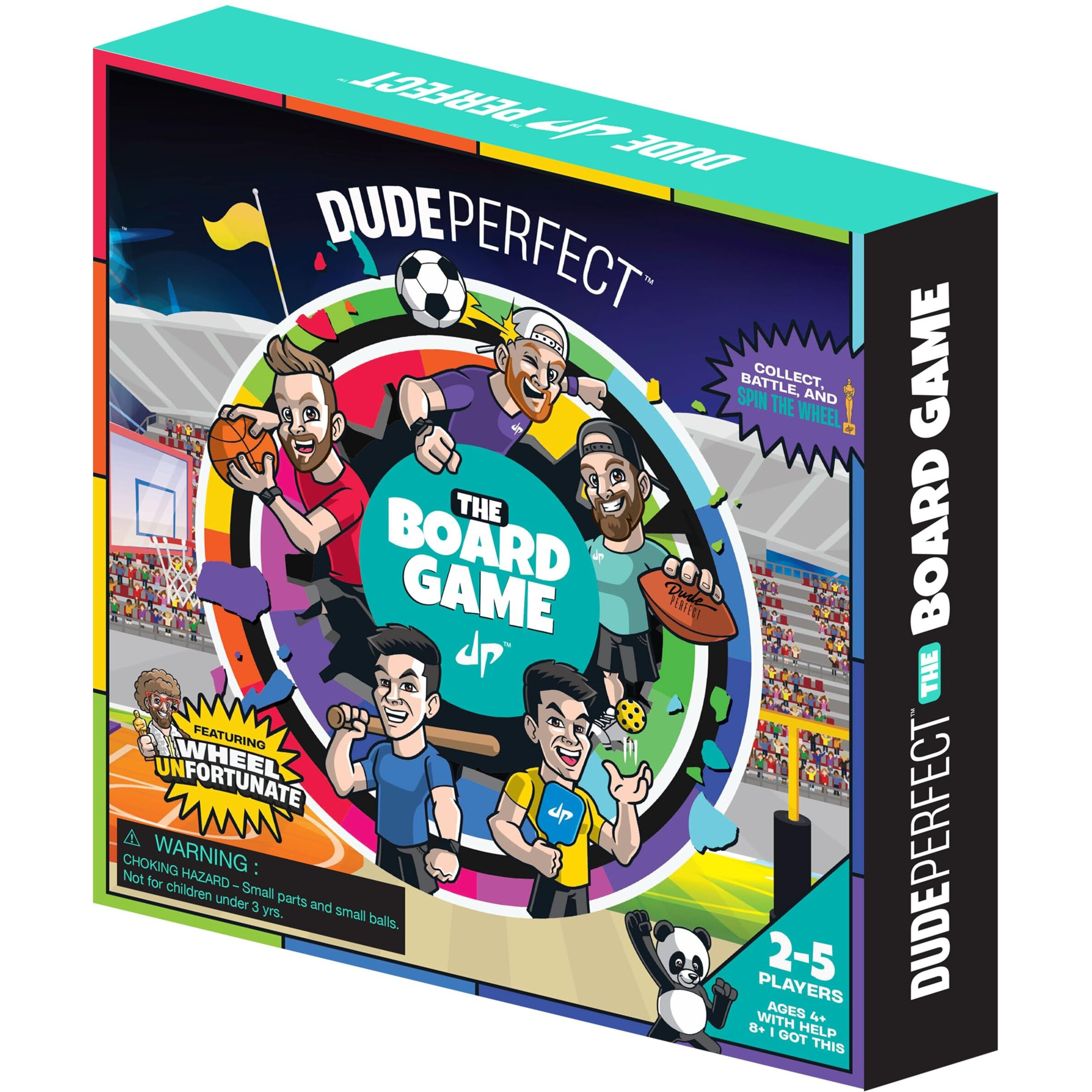 Dude Perfect The Board Game  For Kids Who Love Sports And Competitive Challenges  Perfect For Family And Friend Game Night  2-5 Players  Ages 4+