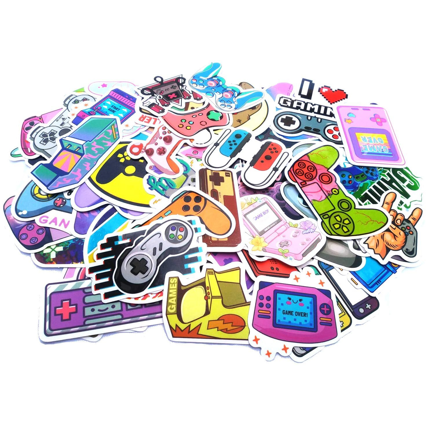 100 Pcs Video Game Water Bottle Stickers For Boys  Gaming Gamer Stickers