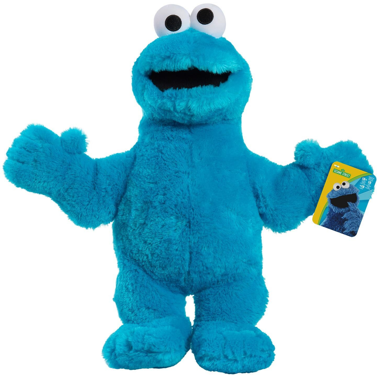 Sesame Street Big Hugs 18-Inch Large Plush Cookie Monster Stuffed Animal  Blue  Pretend Play  Kids Toys For Ages 18 Month By Just Play