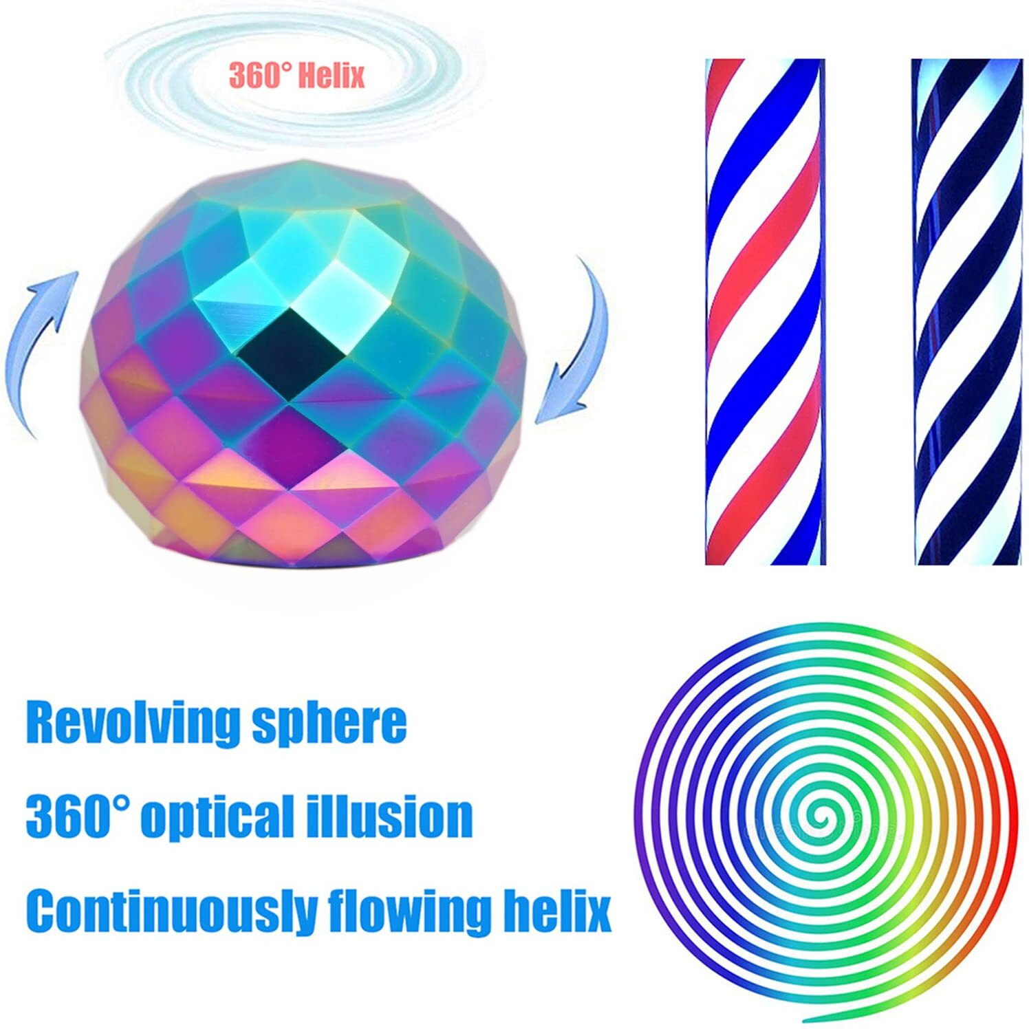Desk-Fidget-Toys For Kinetic-Toy Cool-Gadgets Cool-Stuff For Kid Children Teen Adult  Spinning 180 Seconds  Stress Relief Toy For Optical-Illusion Gift For Office School Home Women Men Christmas