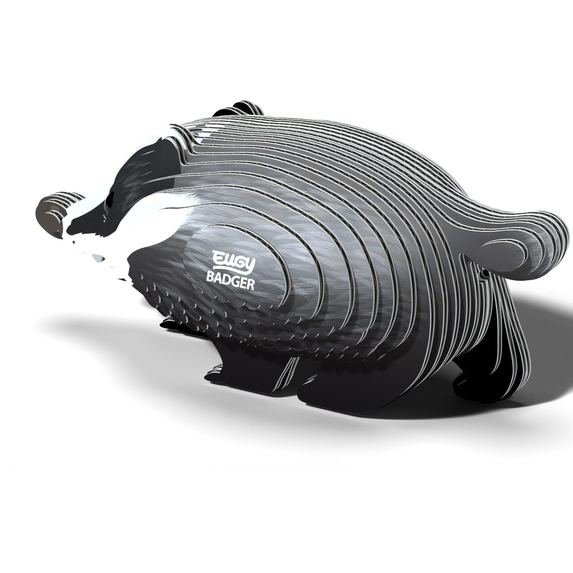 Eugy Badger 3D Puzzle  35 Piece Eco-Friendly Educational Learning Puzzles For Kids 6+