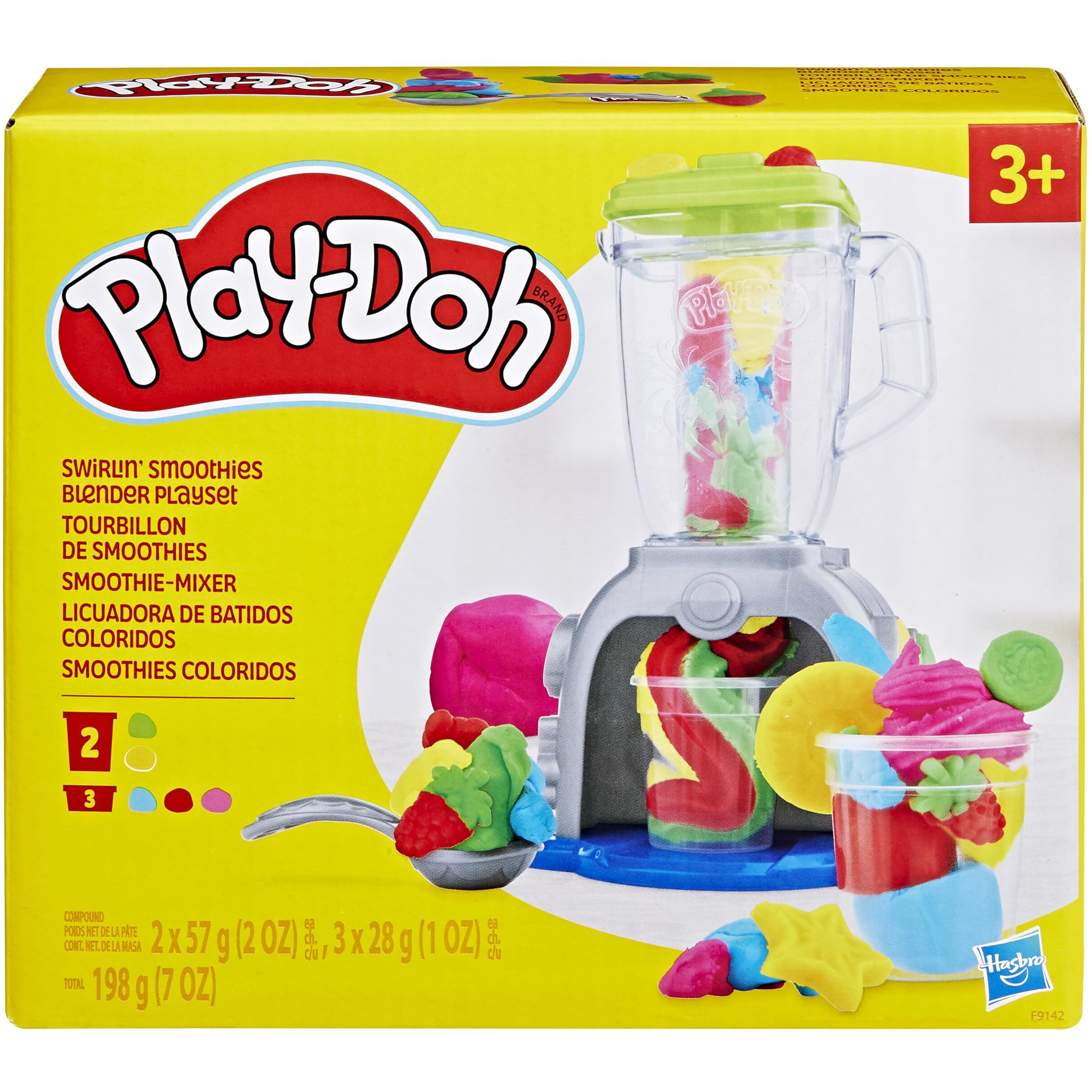 Play-Doh Swirlin' Smoothies Toy Blender Playset  Play Kitchen Appliances  Kids Arts And Crafts Toys For 3 Year Old Girls And Boys And Up