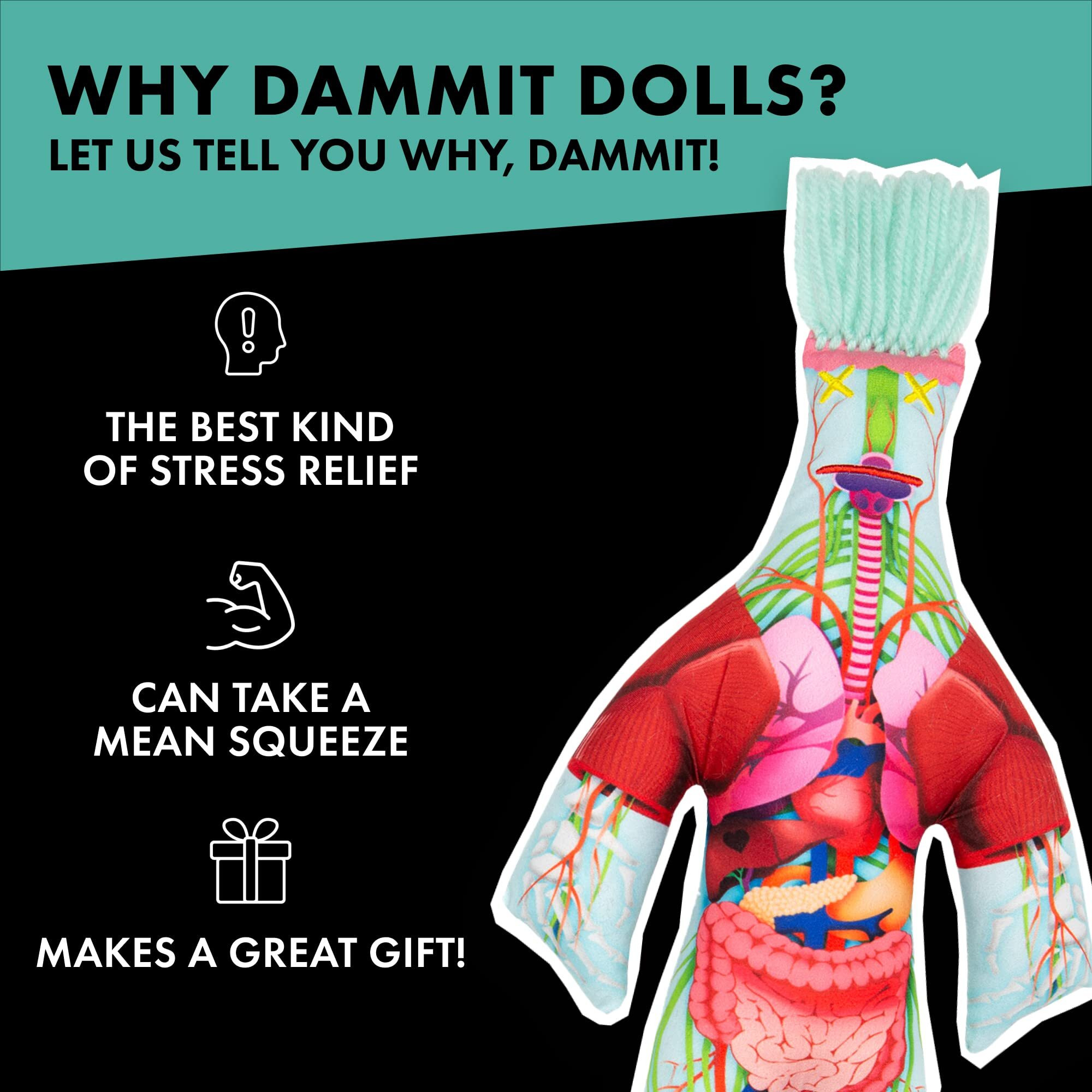 Dammit Doll - Limited Edition - Dammit Anatomy Doll- Stress Relief  Gag Gift